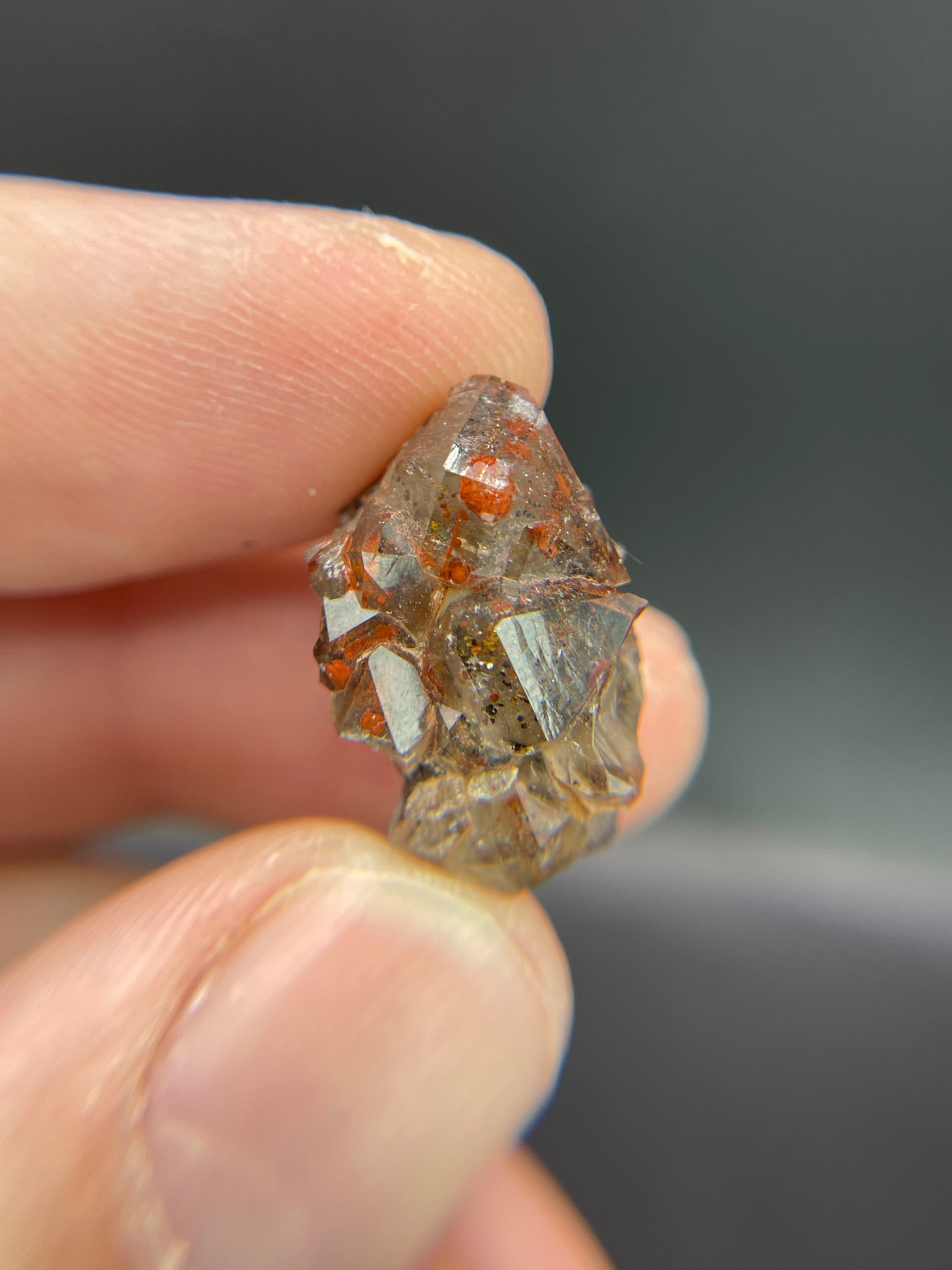 Hematite in Quartz from Dniester River area, Moldova