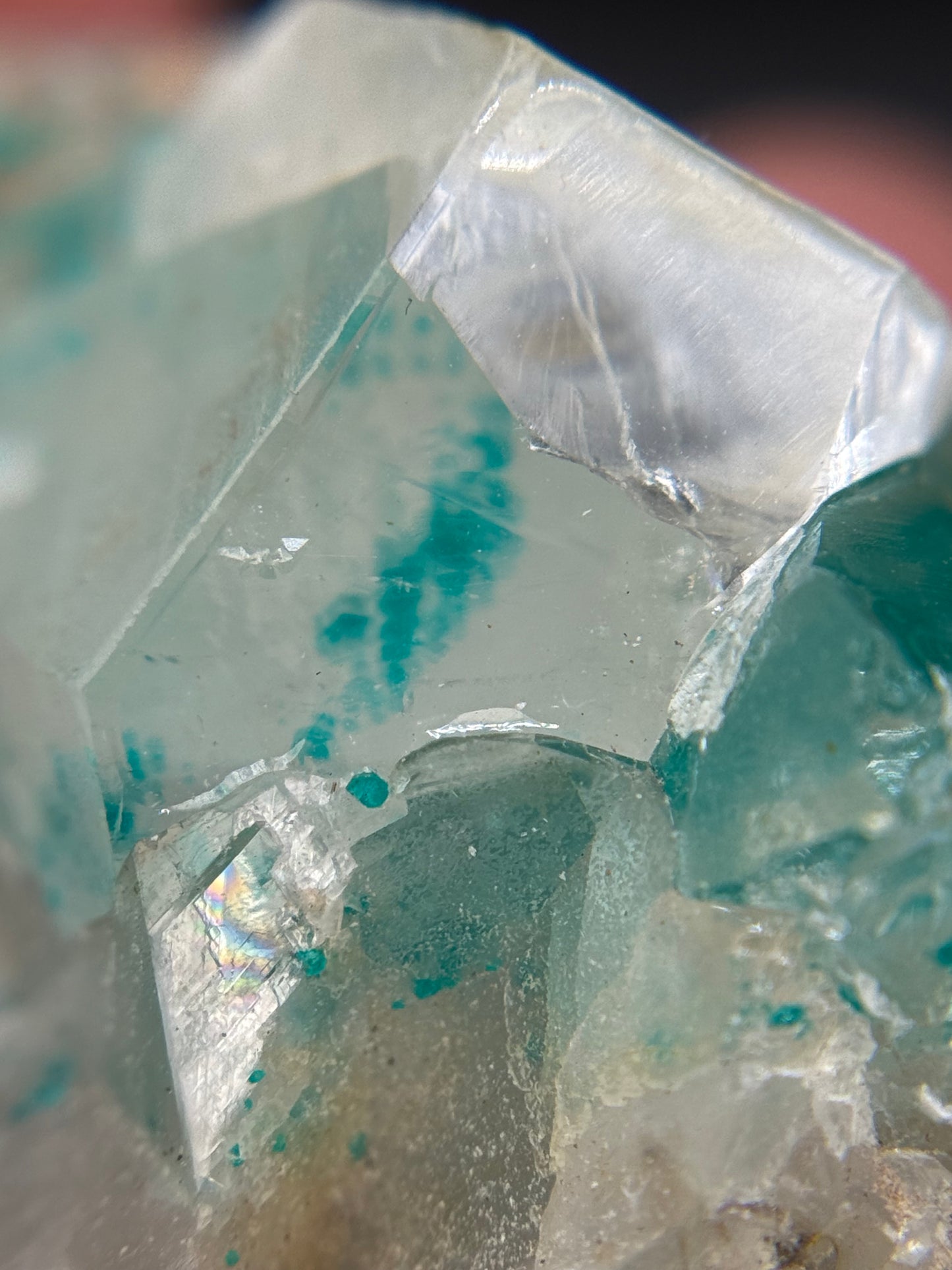 Dioptase in Calcite, Kunene Region, Namibia