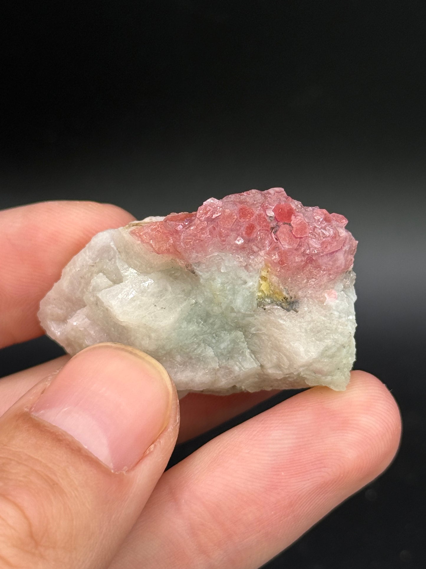Pezzottaite on Microcline, Ambavaloza village, Antsirabe, Madagascar