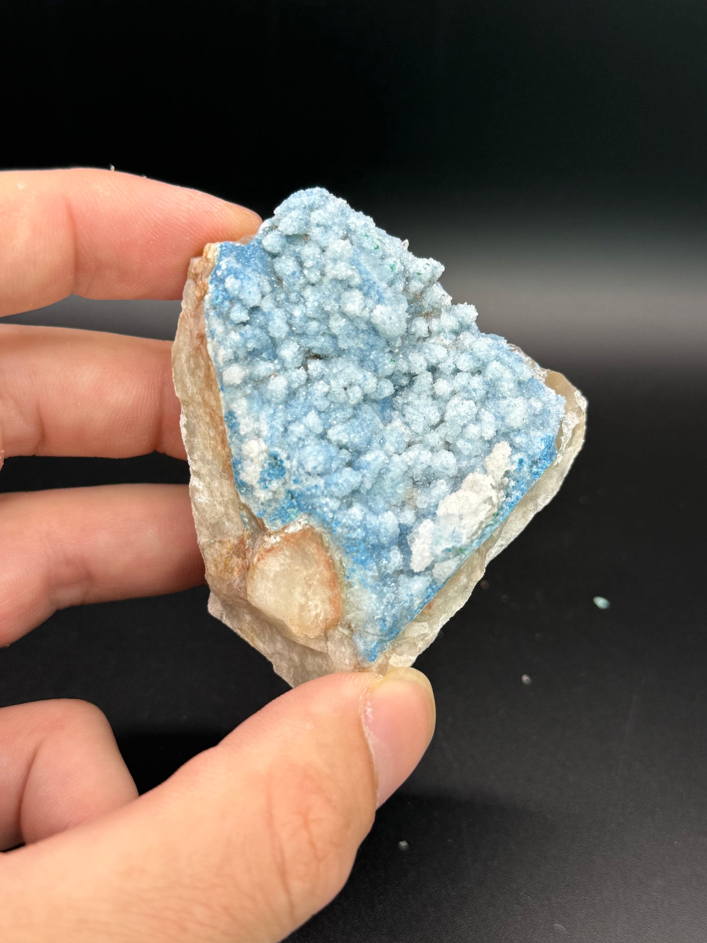 Shattuckite and Quartz, Kunene Region, Namibia