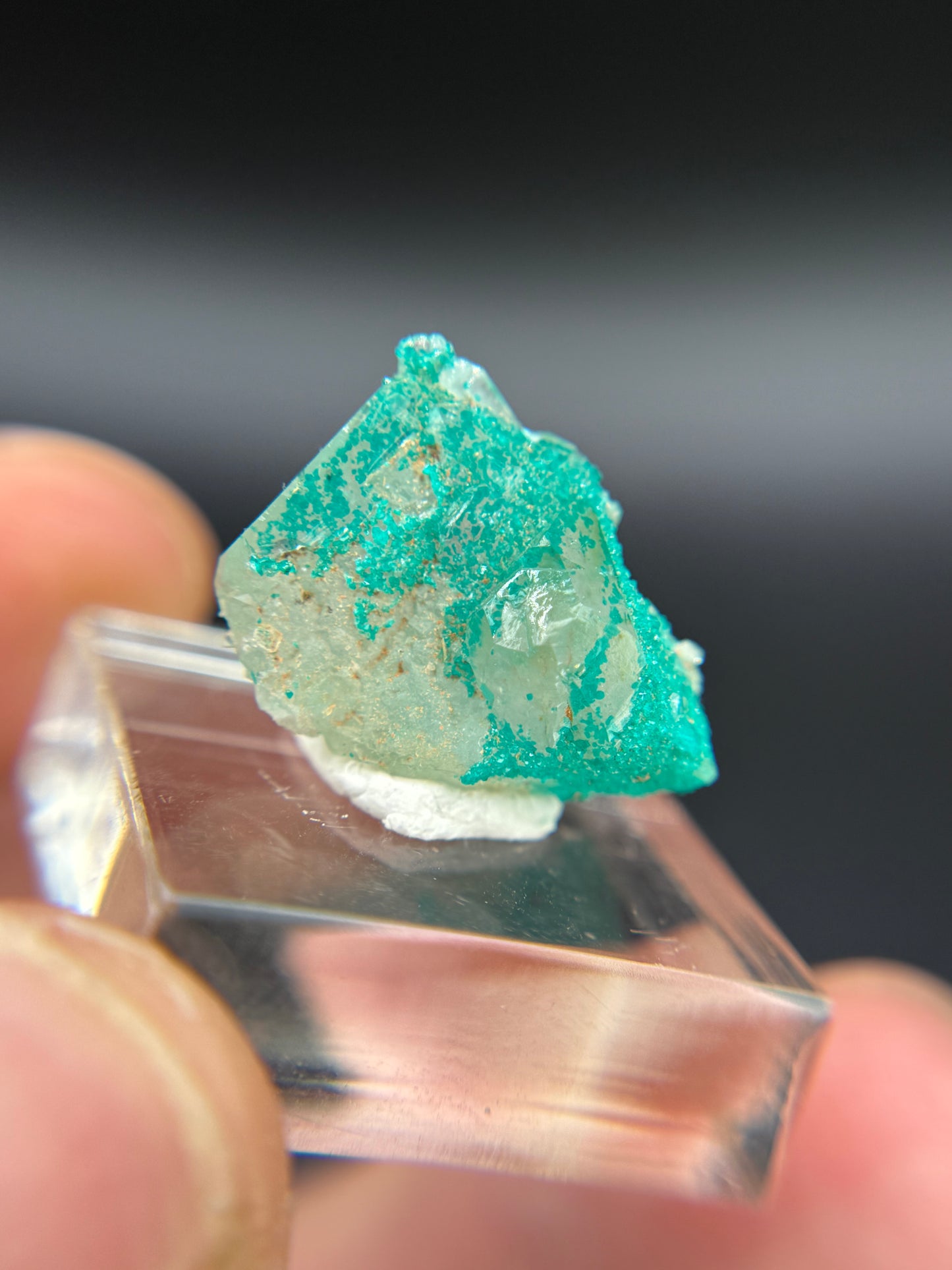 Dioptase and Quartz, Kunene Region, Namibia