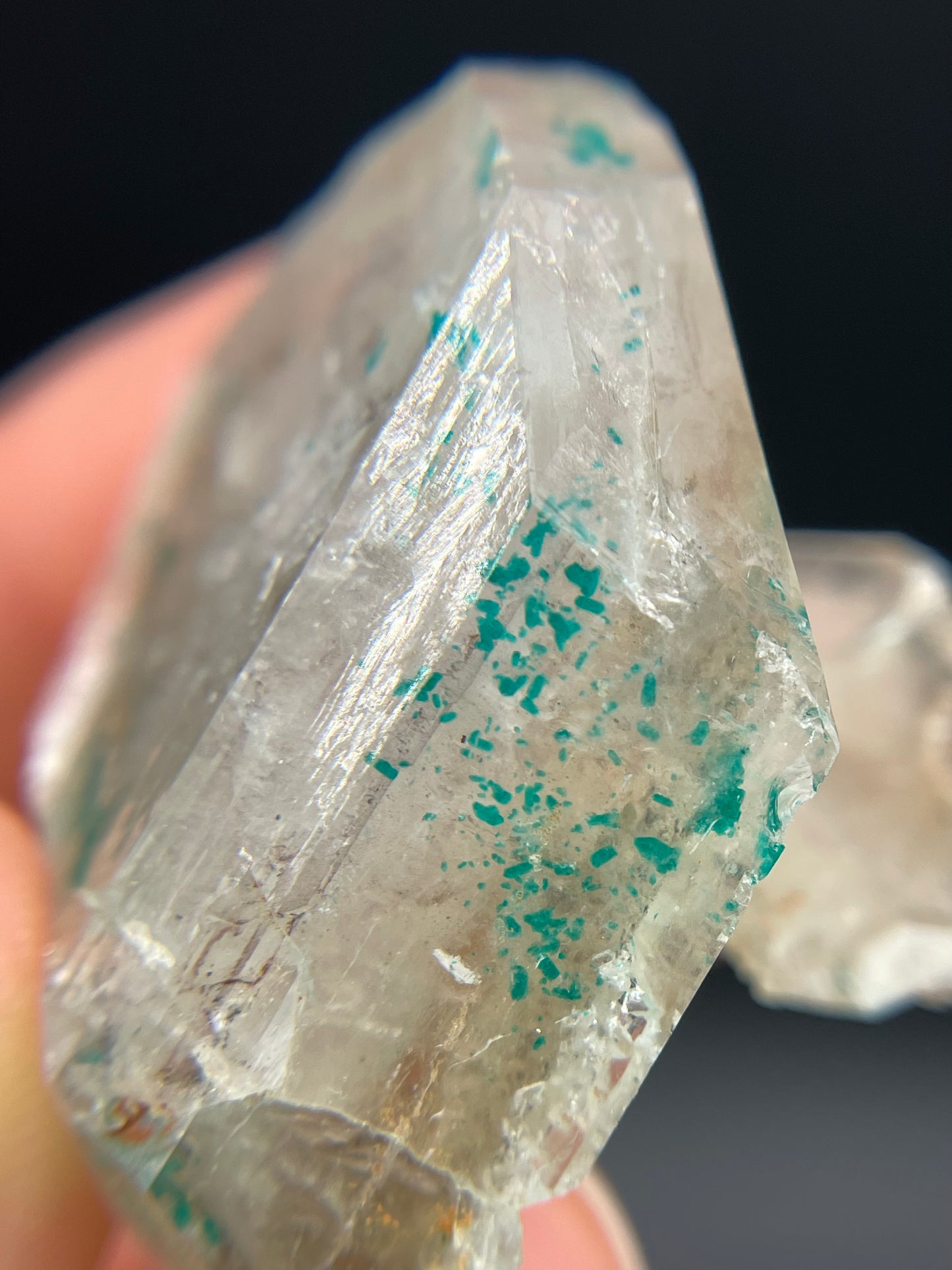 Dioptase and Quartz, Kunene Region, Namibia
