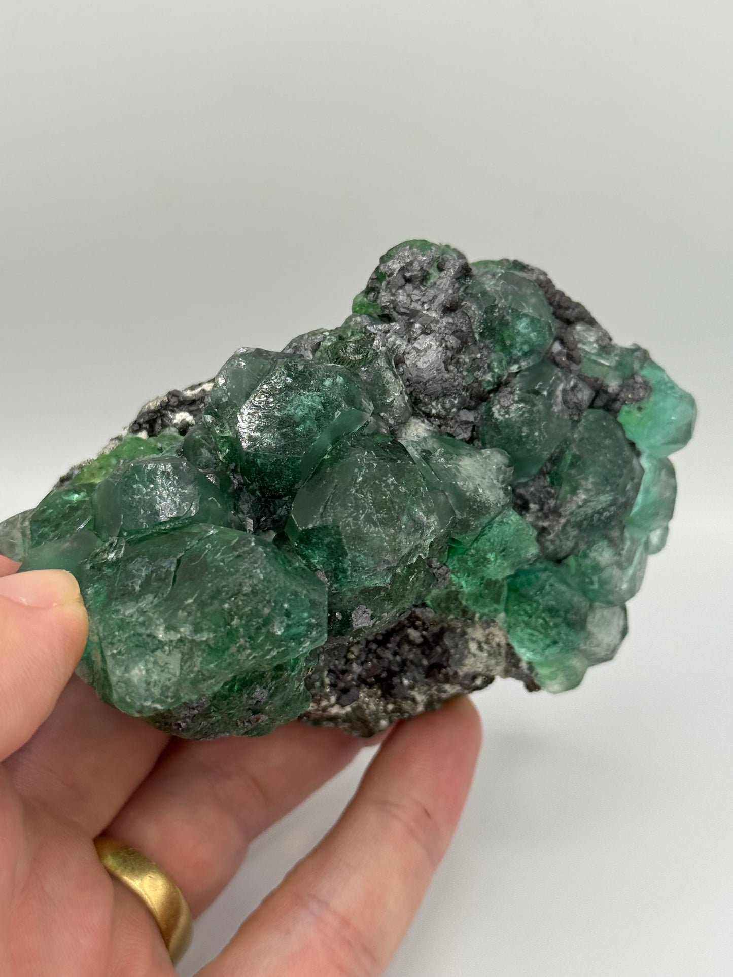 Fluorite, Milpo mine, Atacocha, Pasco Prov., Peru