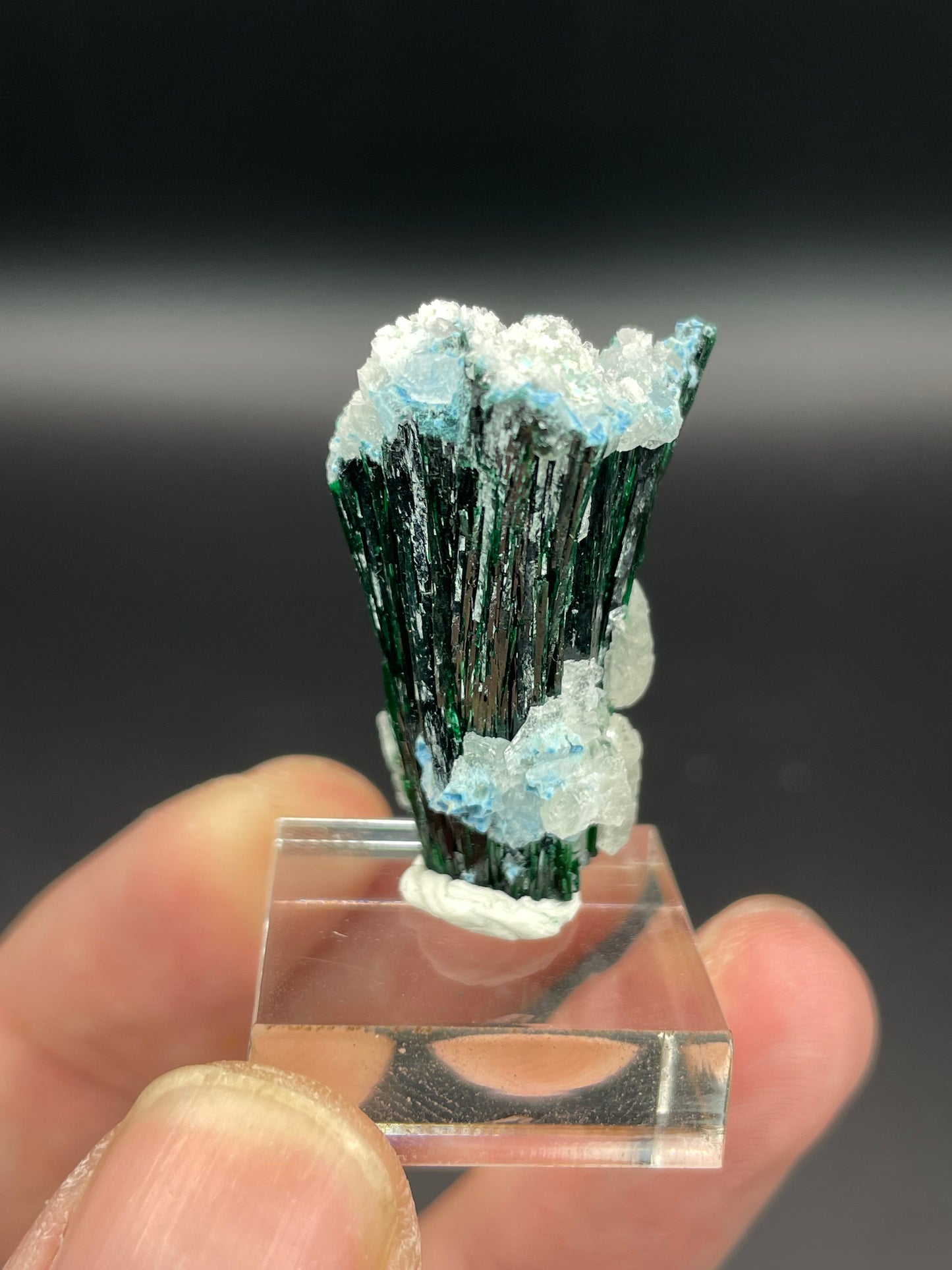 Malachite, Shattuckite, Quartz and Calcite, Kunene Region, Namibia