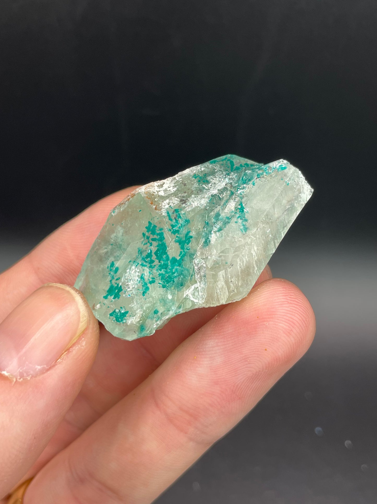 Dioptase and Quartz, Kunene Region, Namibia