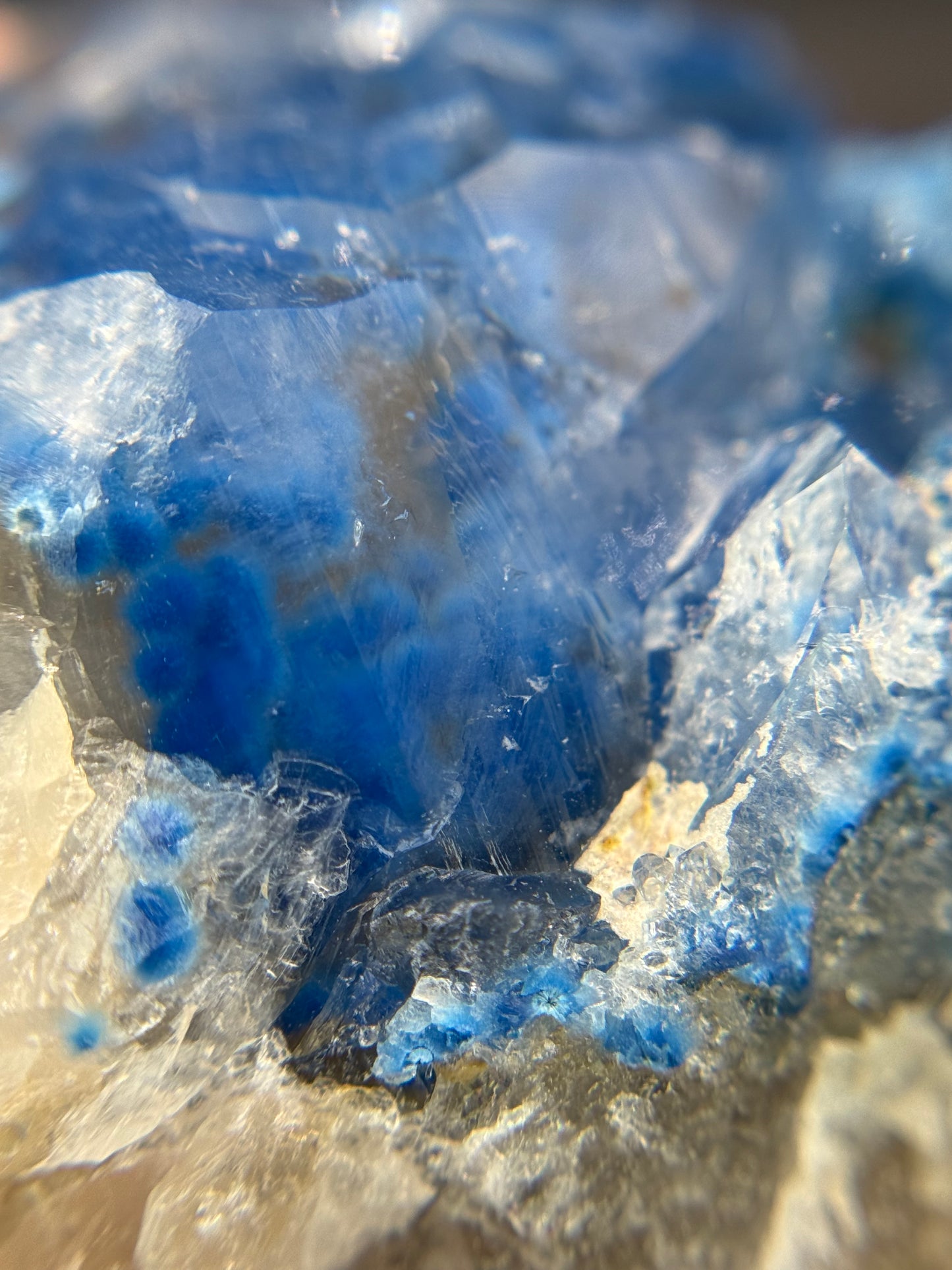 Shattuckite in Quartz, Kunene Region, Namibia