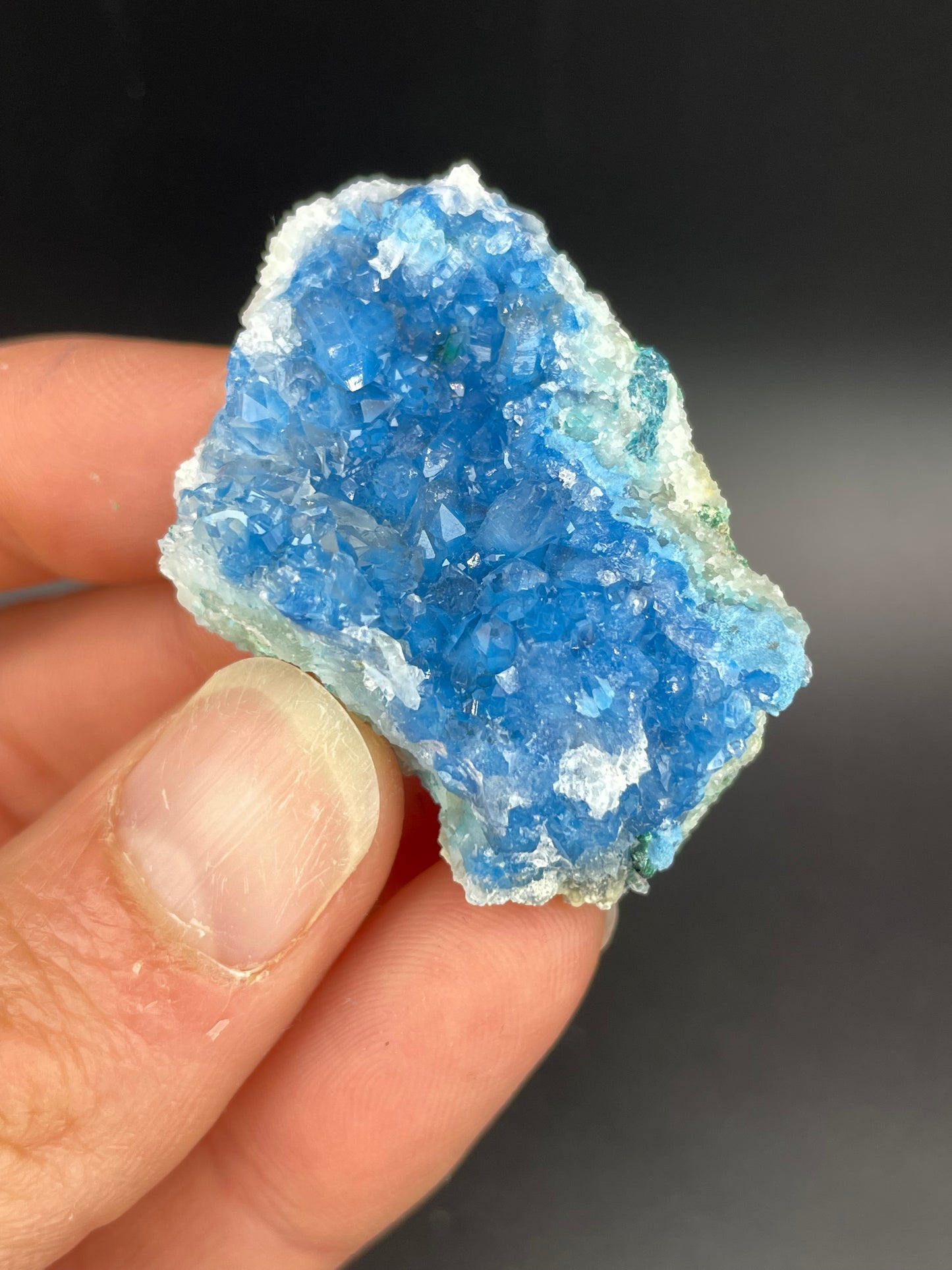 Shattuckite in Quartz, Kunene Region, Namibia
