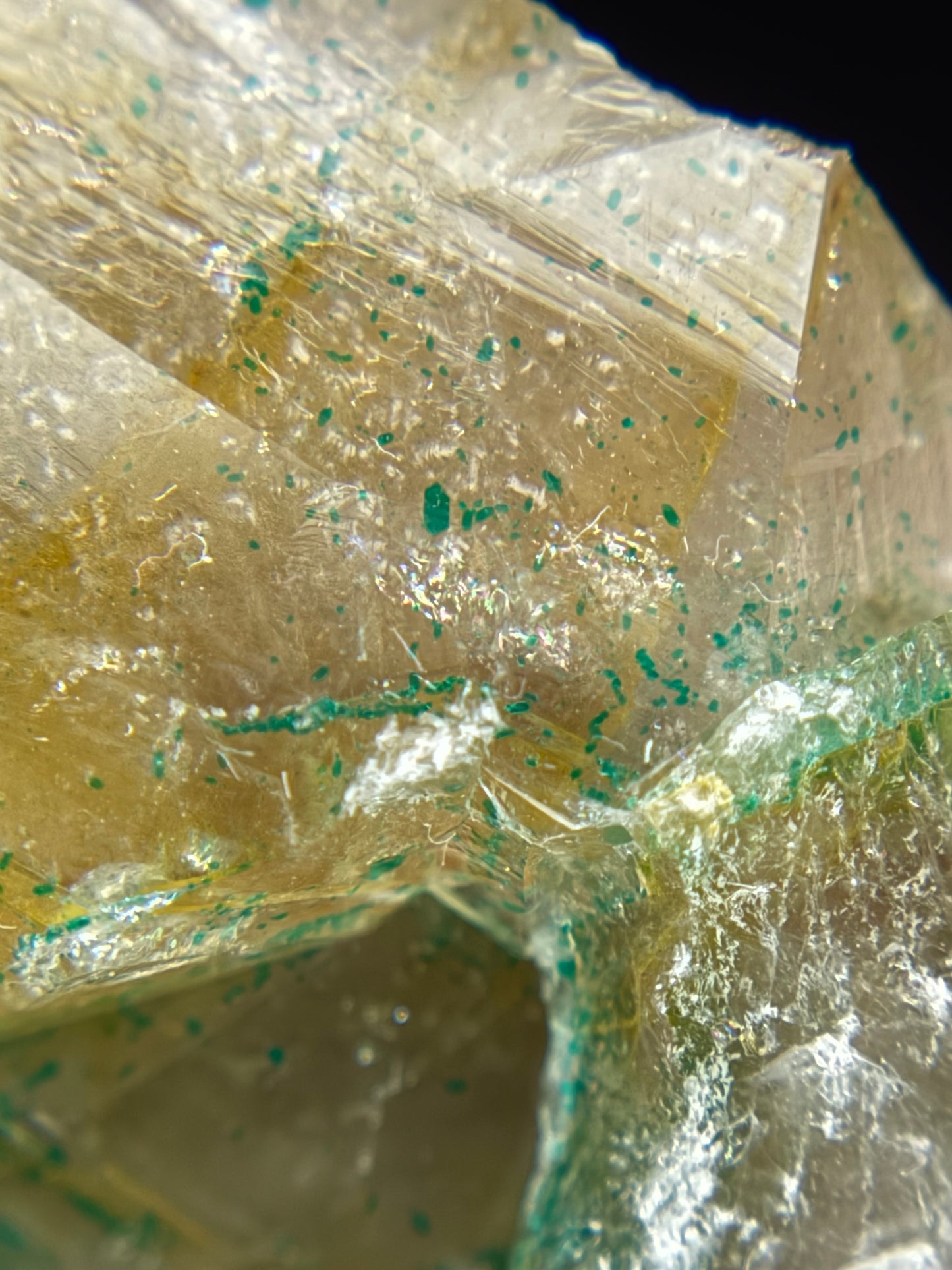 Dioptase in Quartz, Kunene Region, Namibia