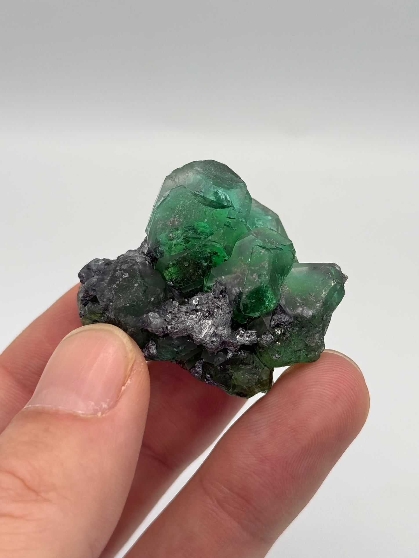 Fluorite, Milpo mine, Atacocha, Pasco Prov., Peru
