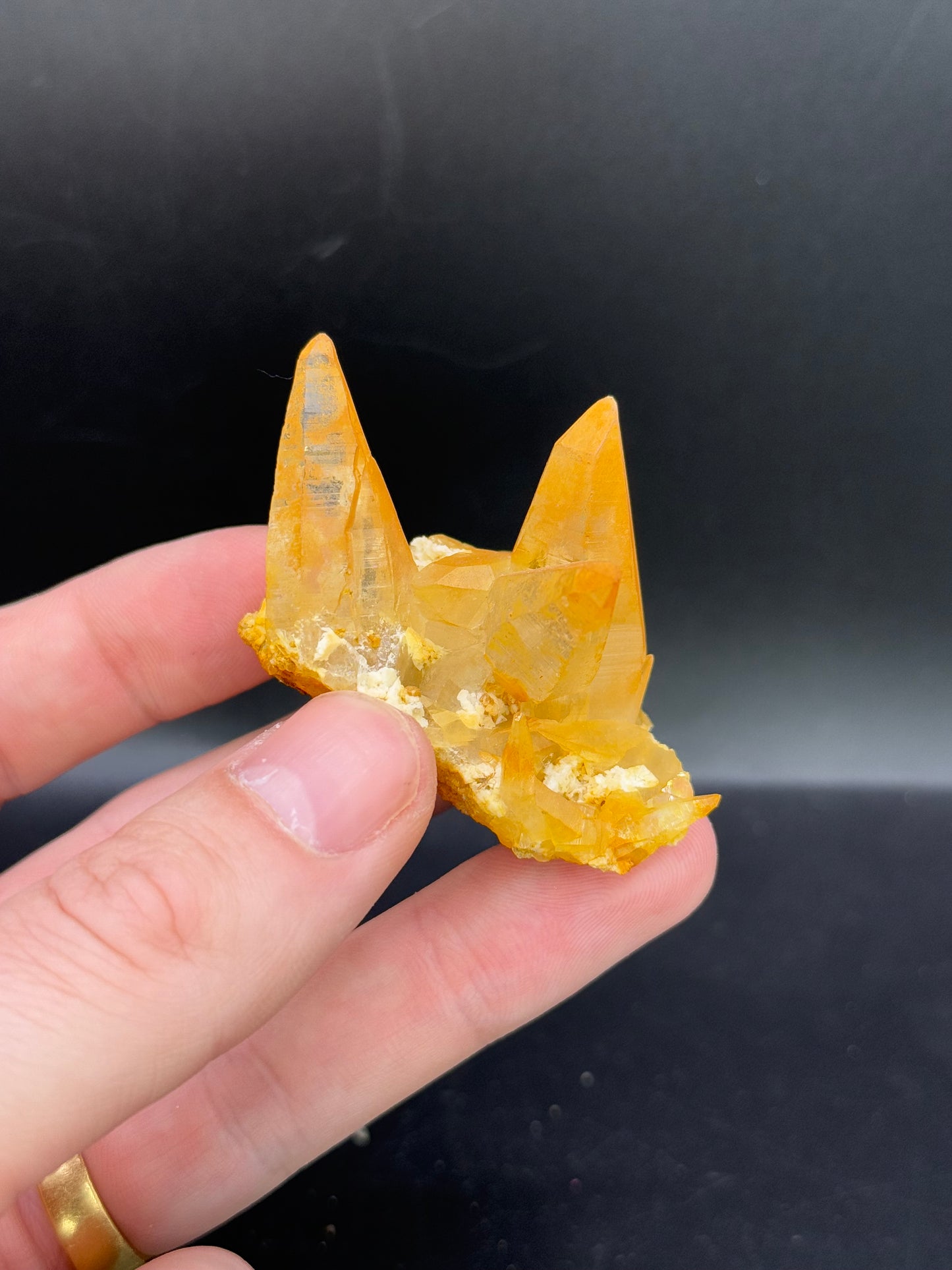 Tessin Quartz with iron stains, Turbhorn, Binntal, Valais, Switzerland