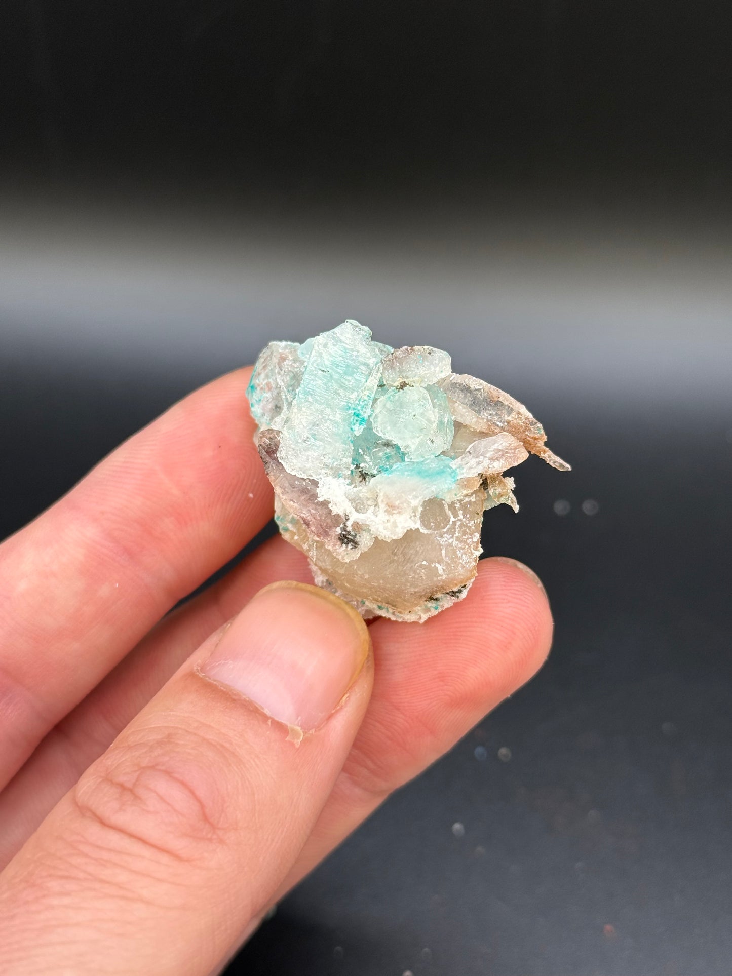 Dioptase and Quartz, Kunene Region, Namibia
