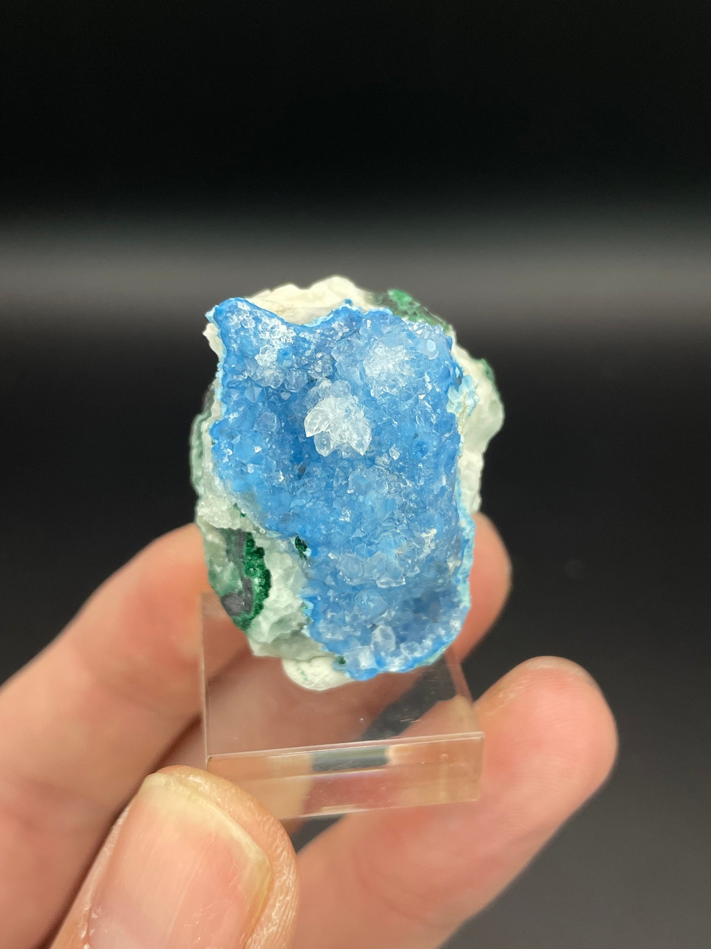 Shattuckite in Quartz, Kunene Region, Namibia