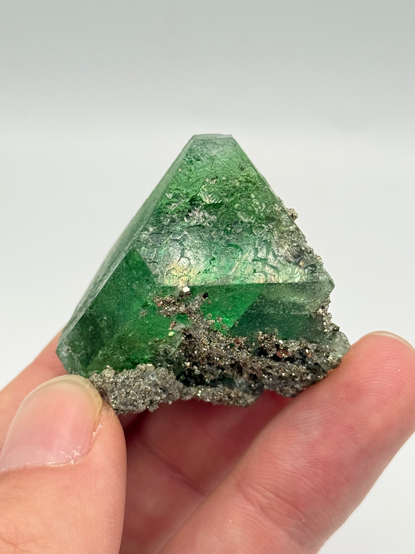 Fluorite, Milpo mine, Atacocha, Pasco Prov., Peru