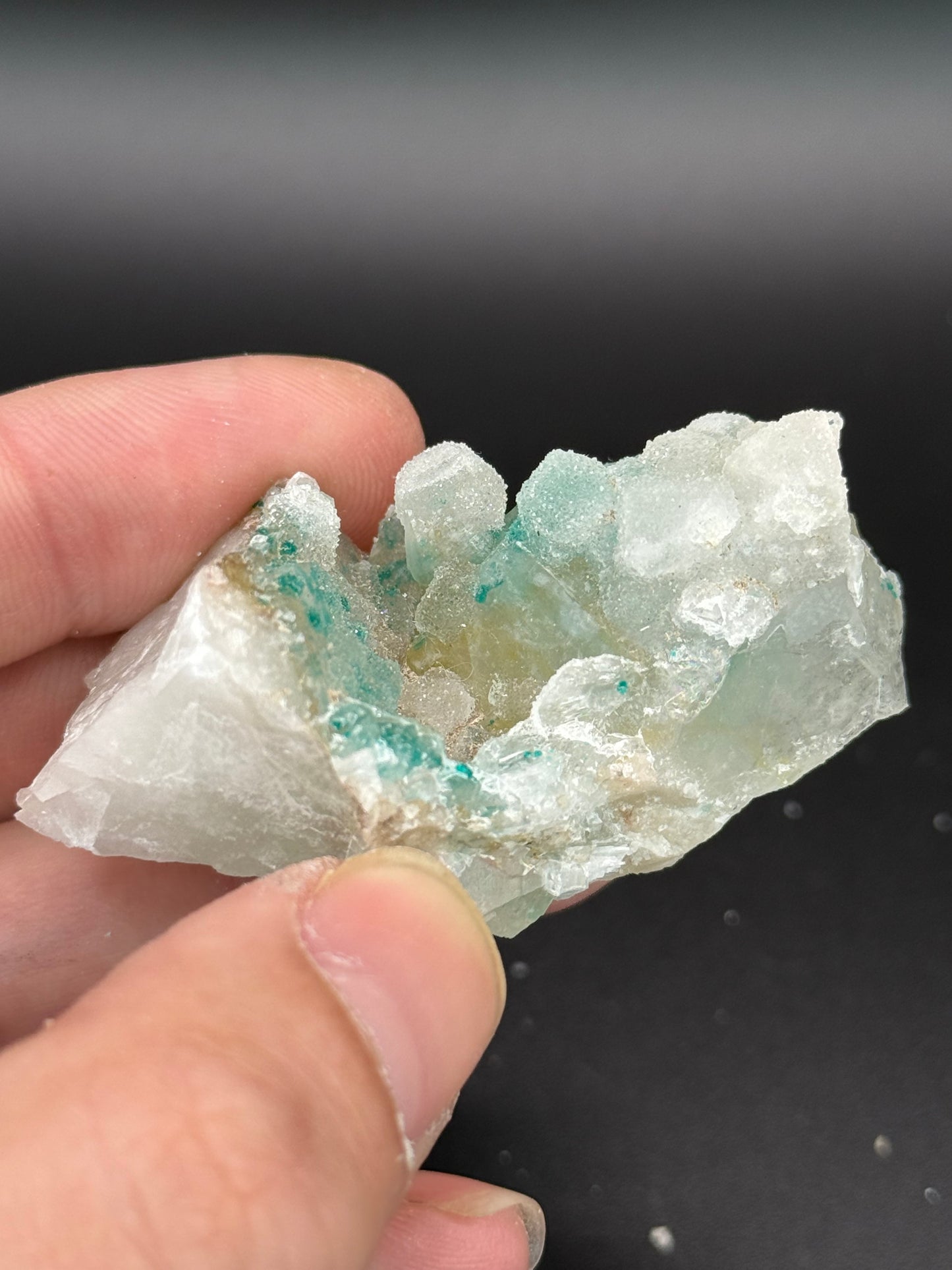 Dioptase and Quartz, Kunene Region, Namibia
