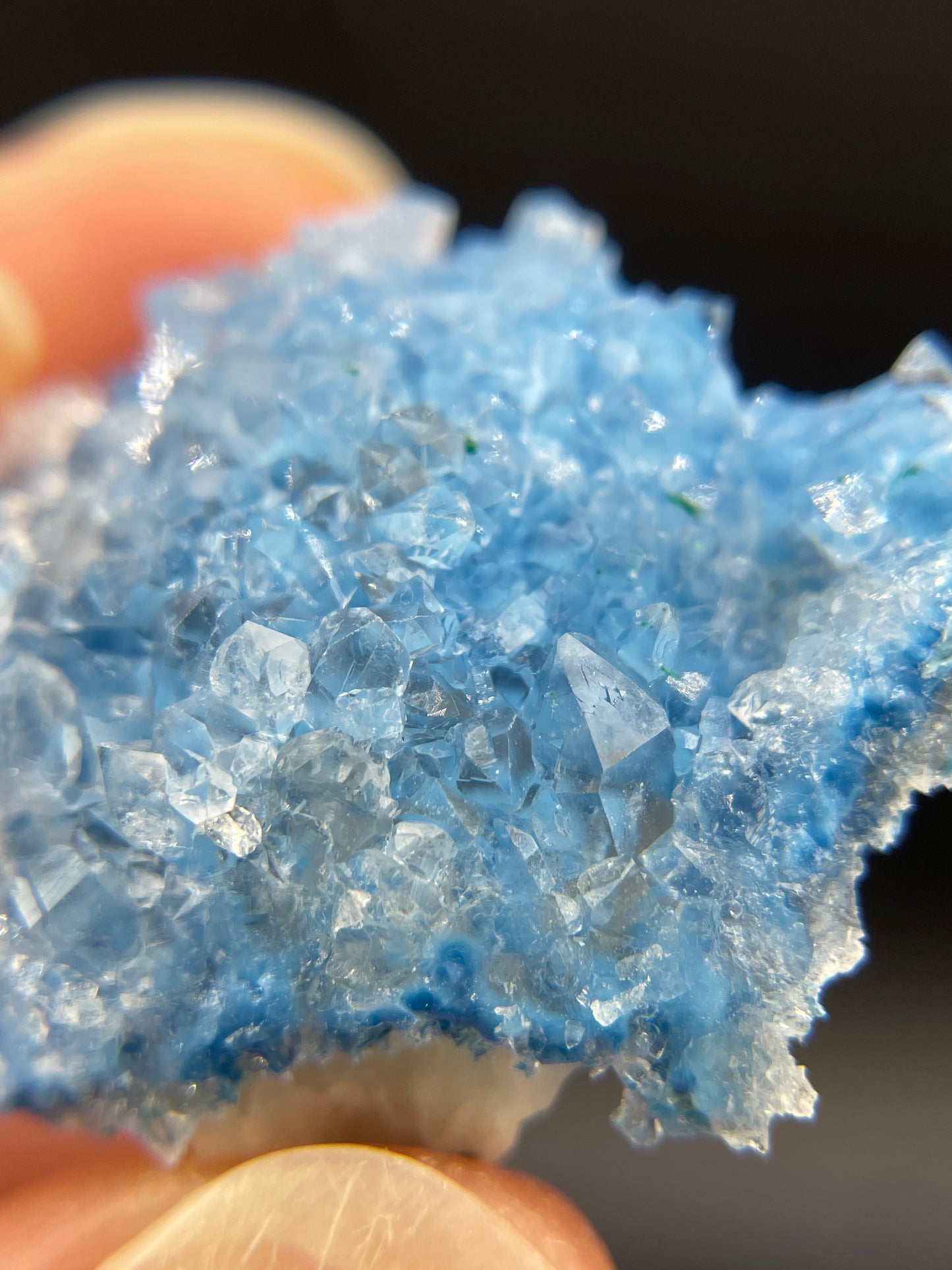 Shattuckite in Quartz, Kunene Region, Namibia