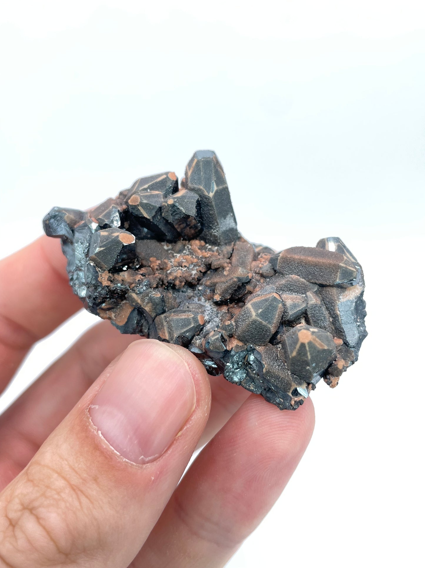 Hematite with Andradite Garnet, N’Chwaning II Mine, Kalahari Manganese Fields, South Africa