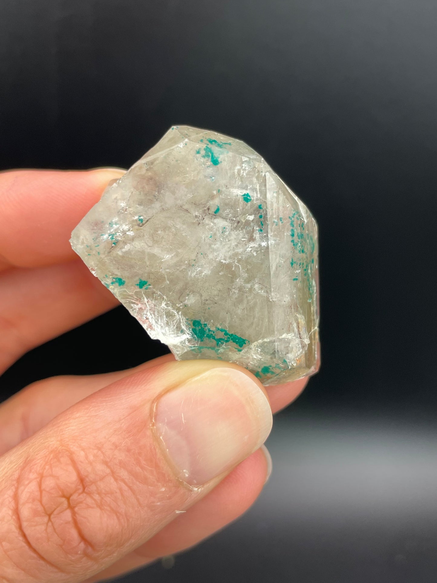 Dioptase and Quartz, Kunene Region, Namibia