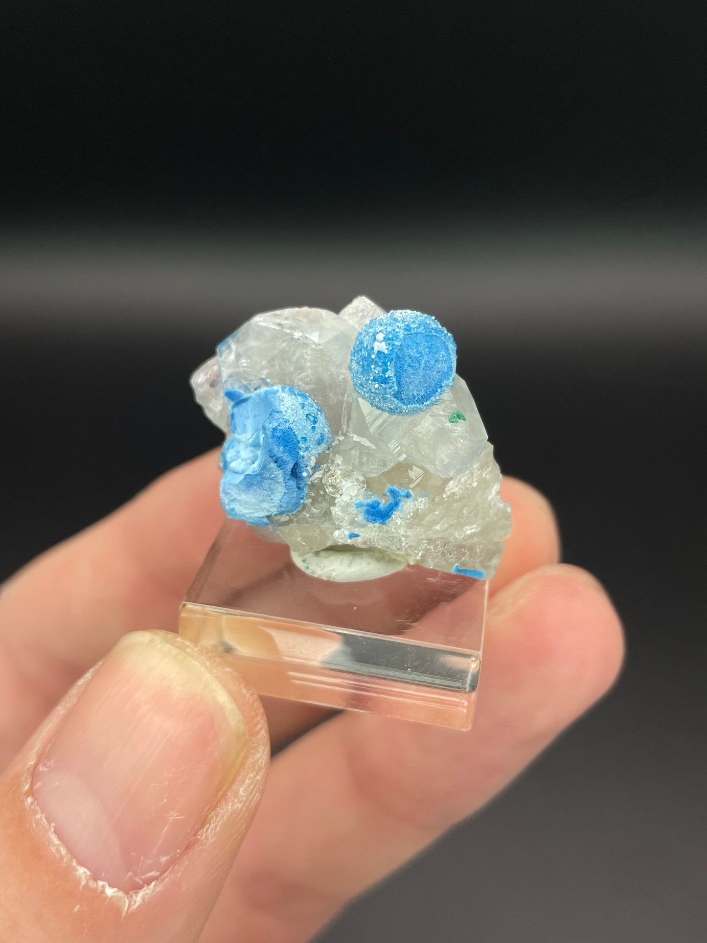 Shattuckite on Quartz, Kunene Region, Namibia