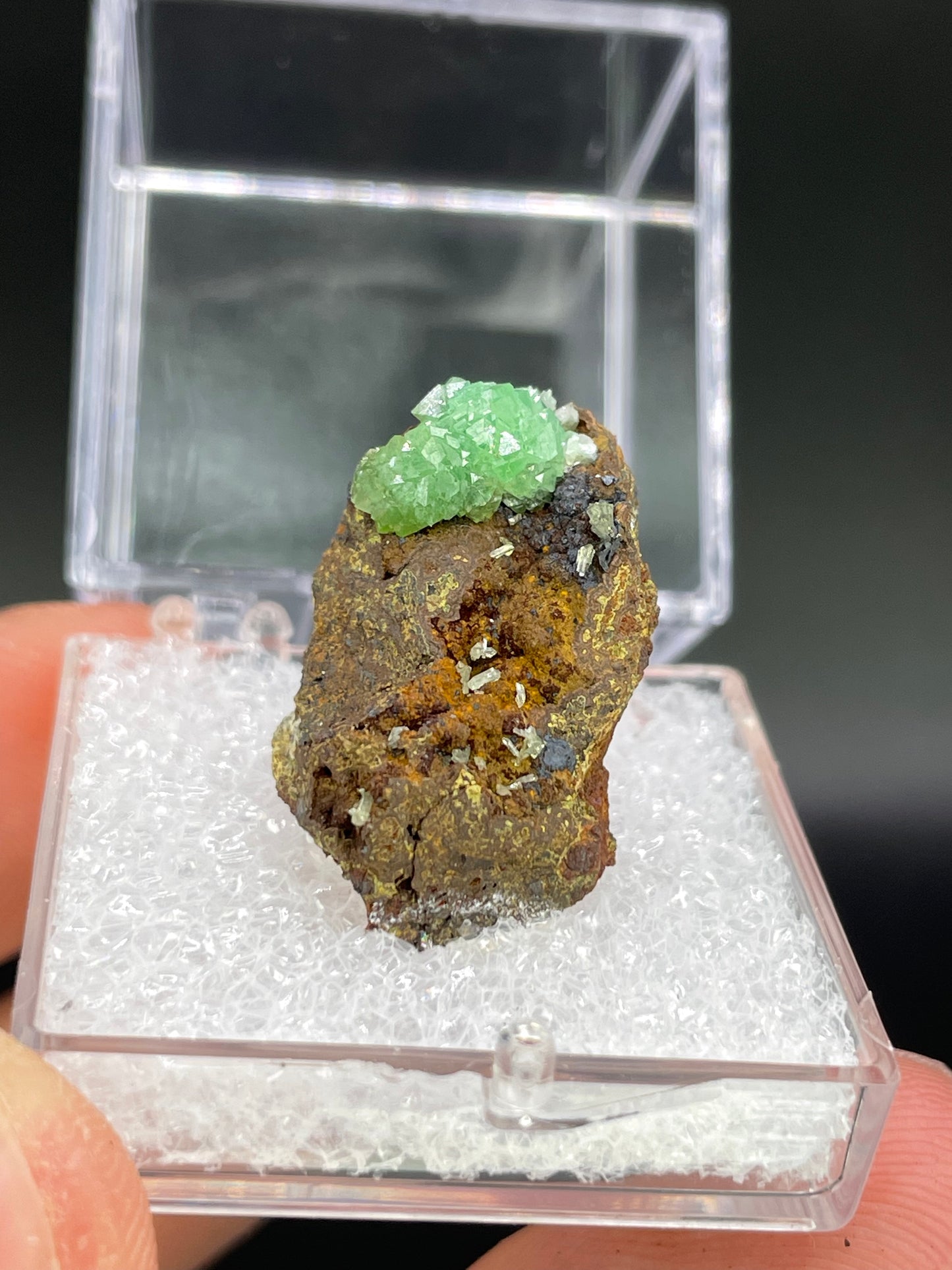 Cuprian Adamite, Ojuela Mine, Mapimi, Durango, Mexico