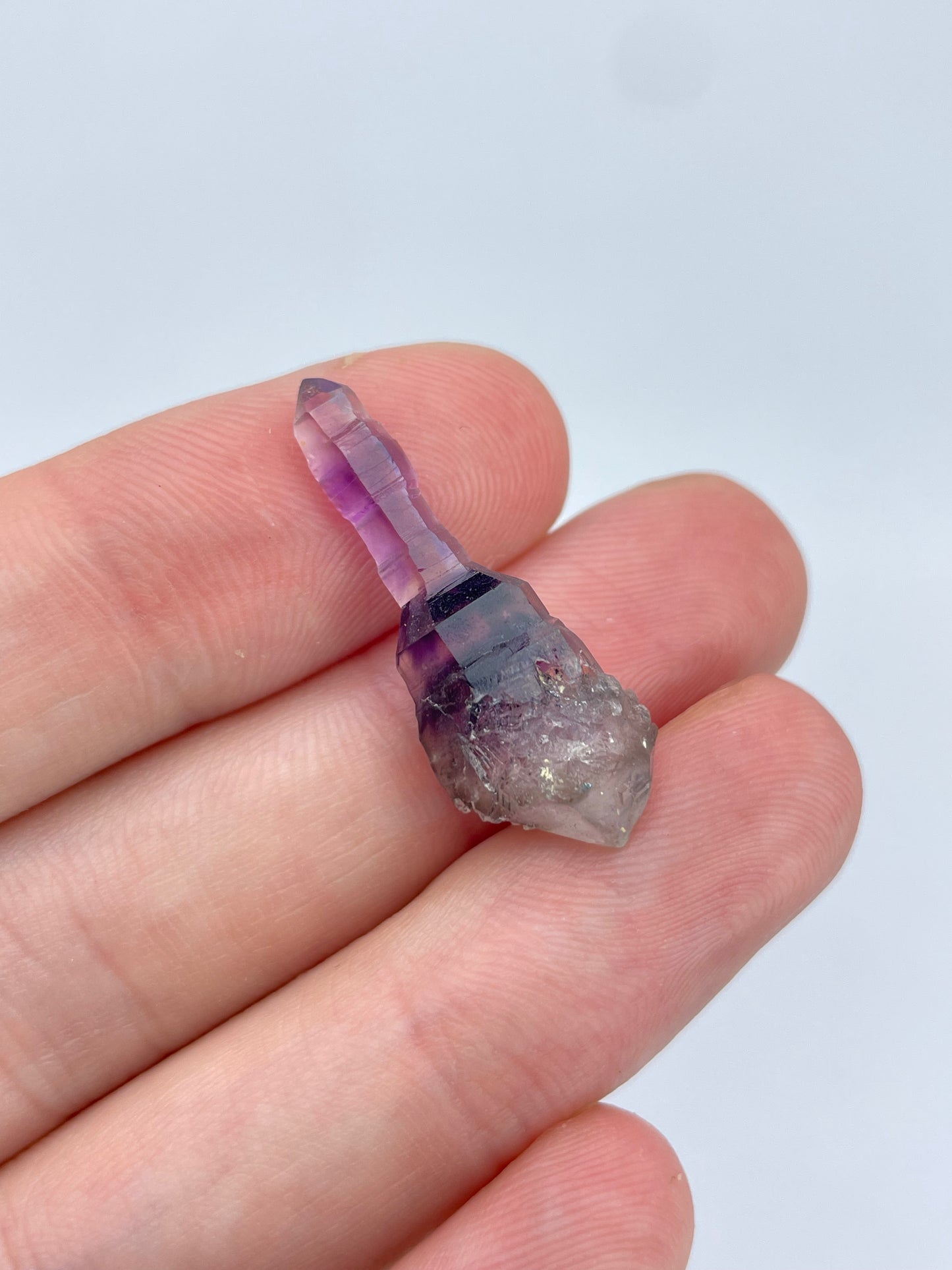 Amethyst and Smoky Quartz Scepter