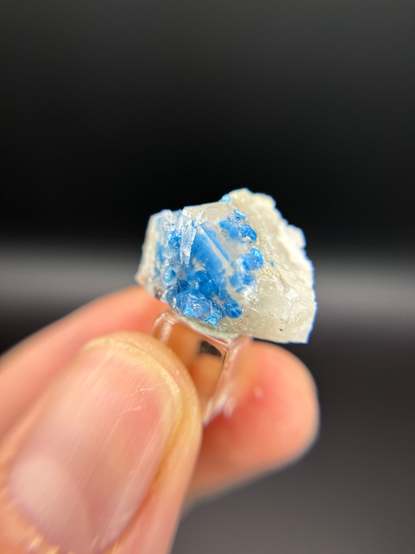 Shattuckite in Quartz, Kunene Region, Namibia