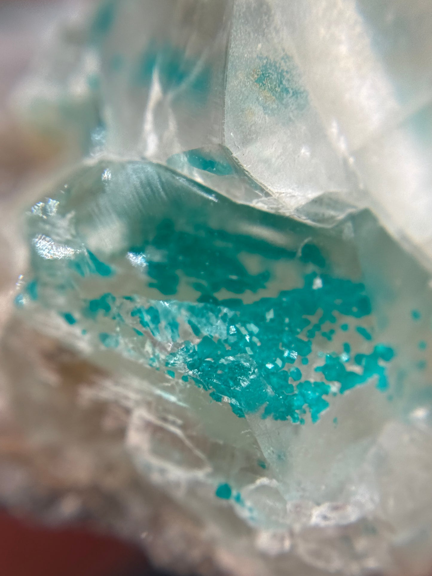Dioptase in Calcite, Kunene Region, Namibia