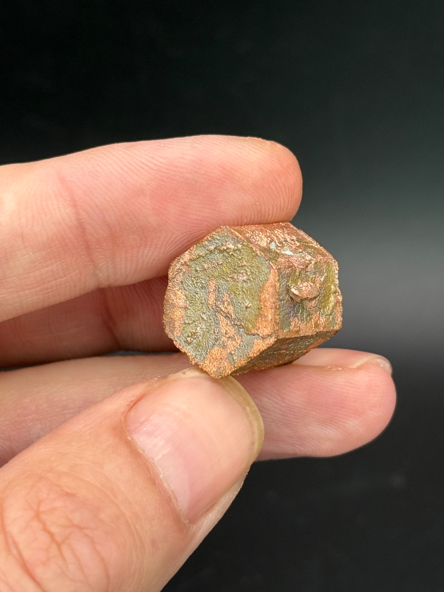Copper pseudomorph Aragonite, Corocoro, La Paz, Bolivia