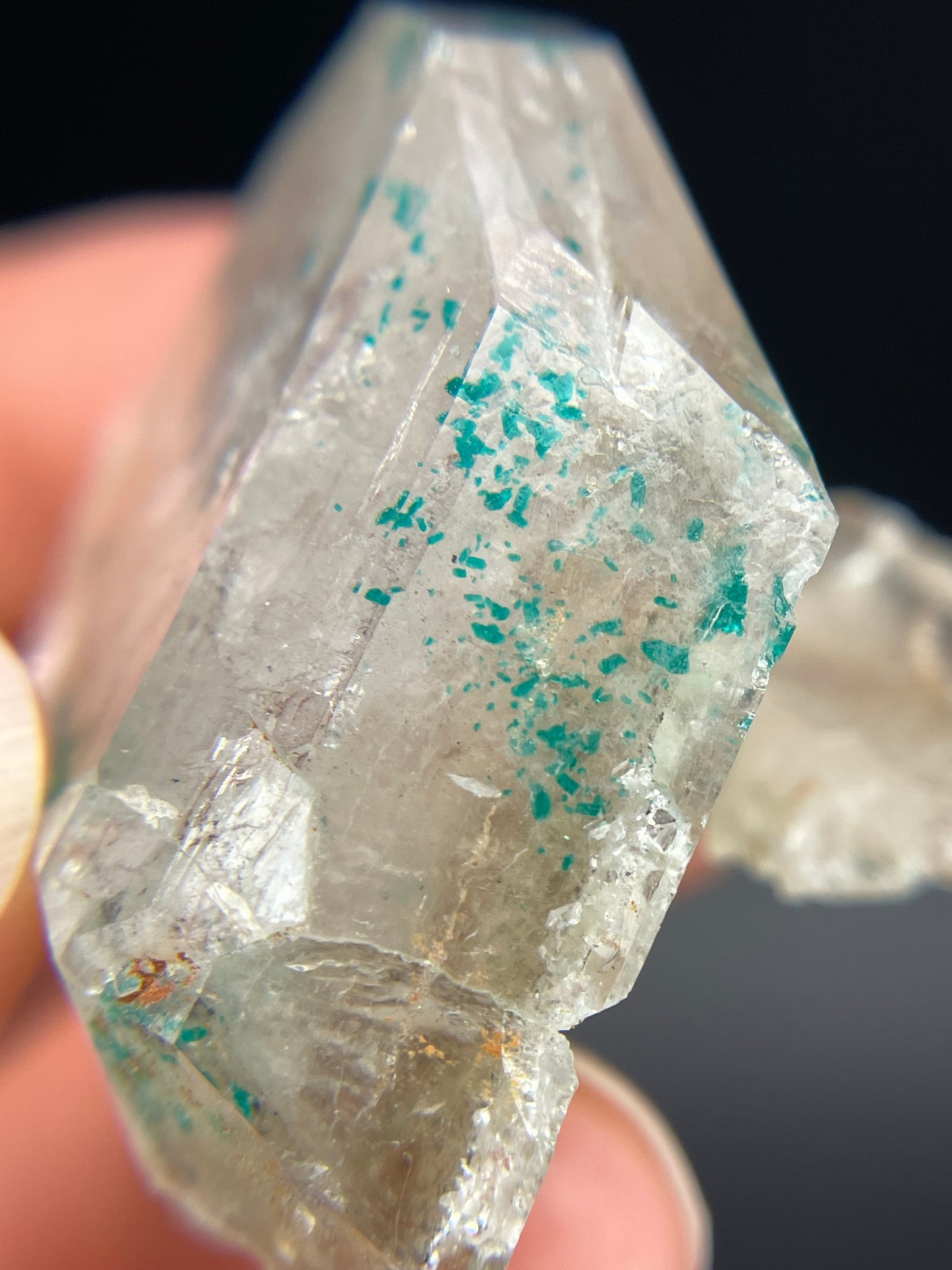 Dioptase and Quartz, Kunene Region, Namibia