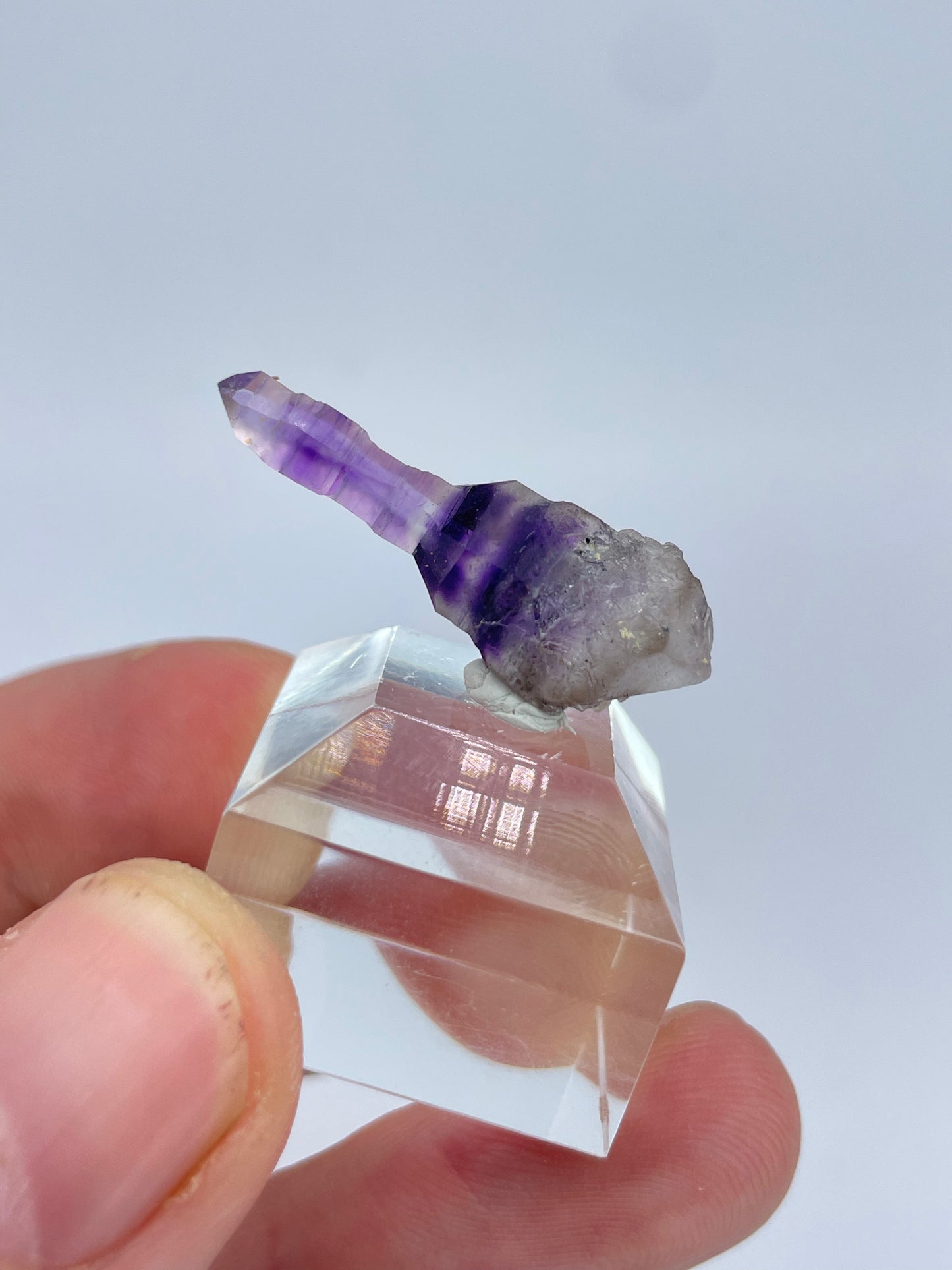 Amethyst and Smoky Quartz Scepter