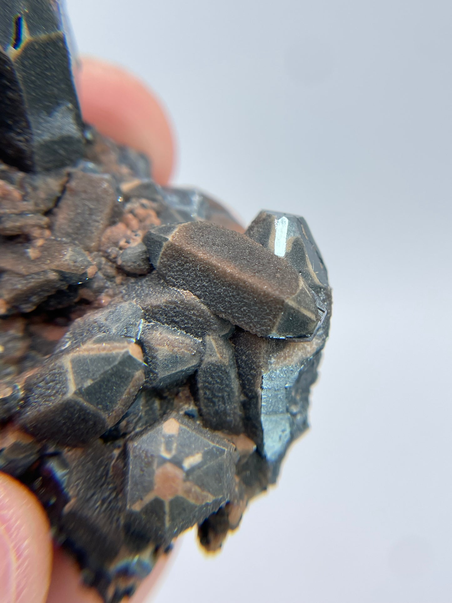 Hematite with Andradite Garnet, N’Chwaning II Mine, Kalahari Manganese Fields, South Africa