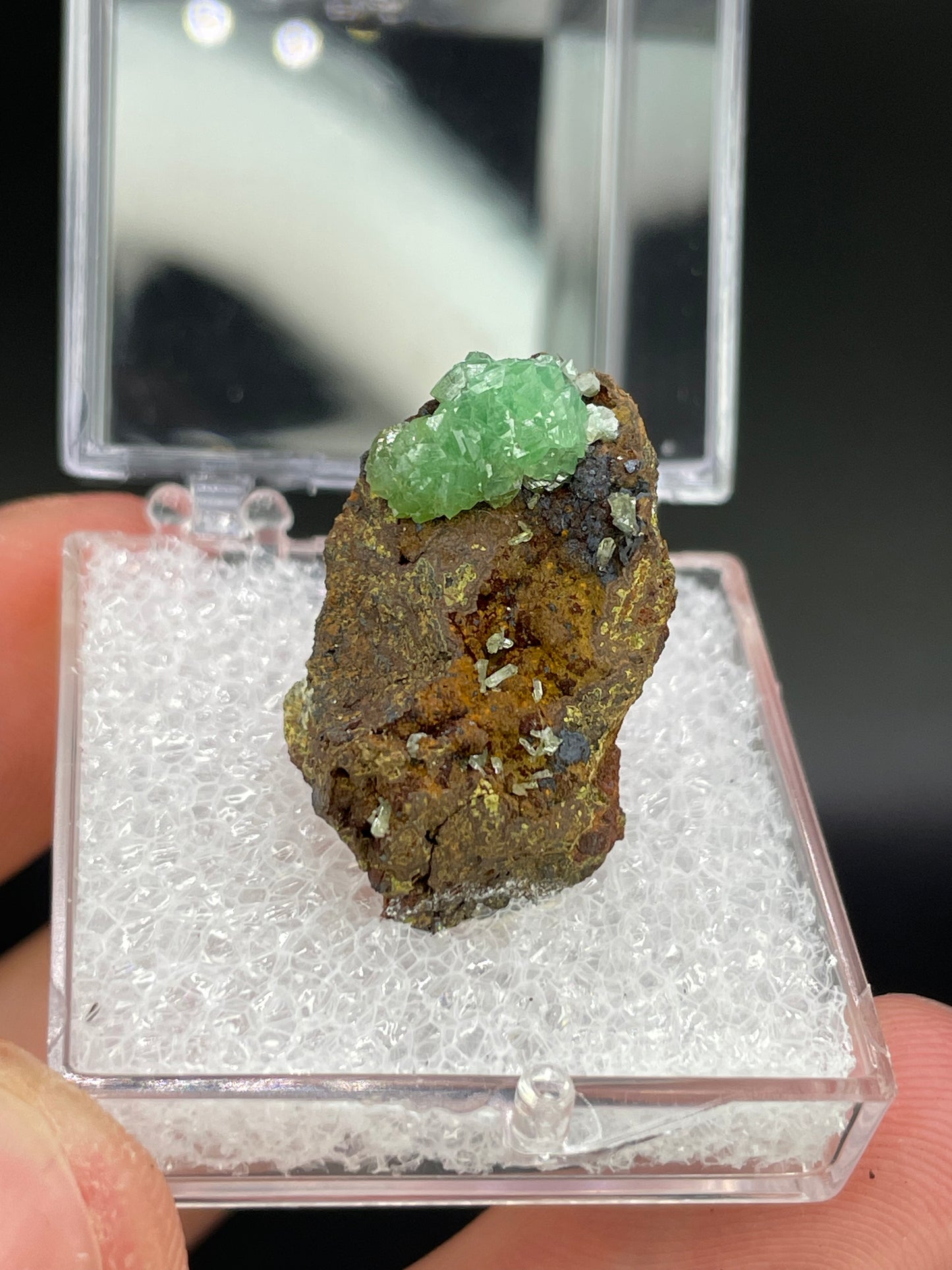 Cuprian Adamite, Ojuela Mine, Mapimi, Durango, Mexico