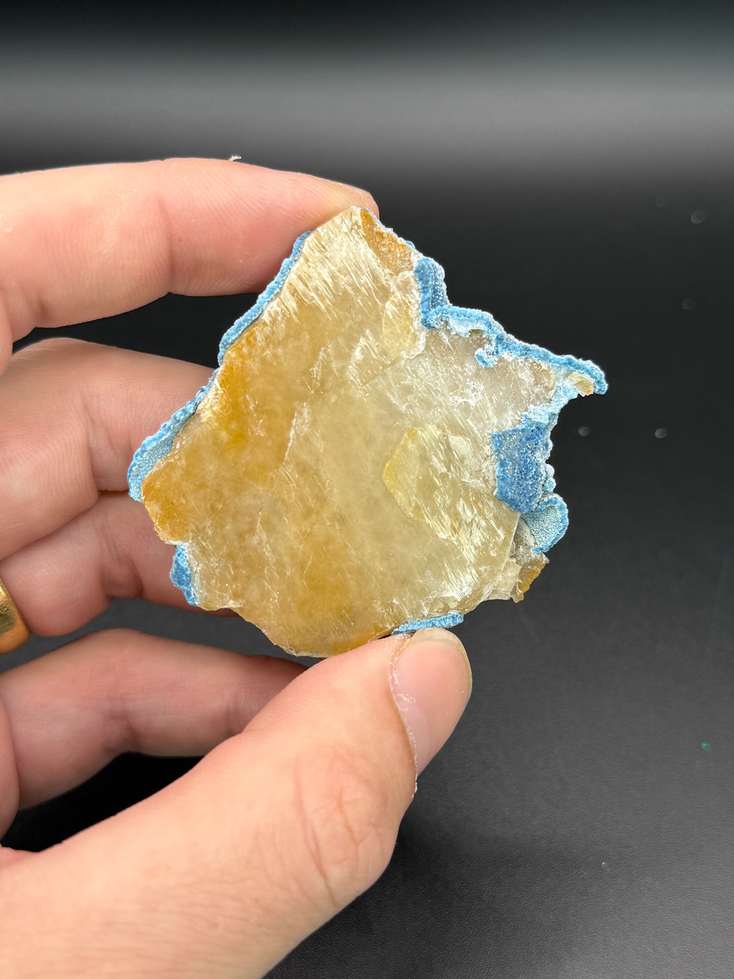 Shattuckite on Quartz, Kunene Region, Namibia
