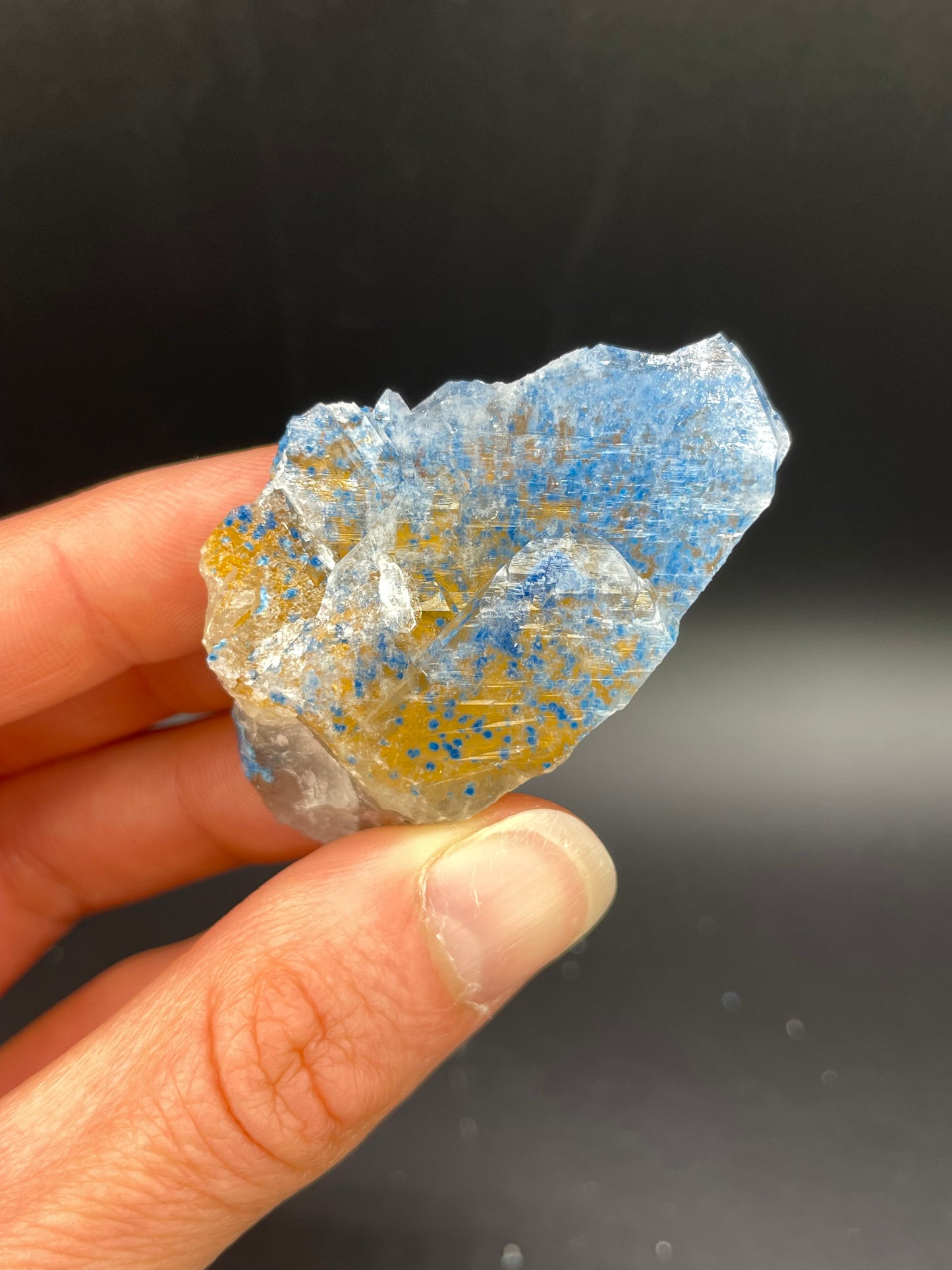 Shattuckite in Quartz, Kunene Region, Namibia