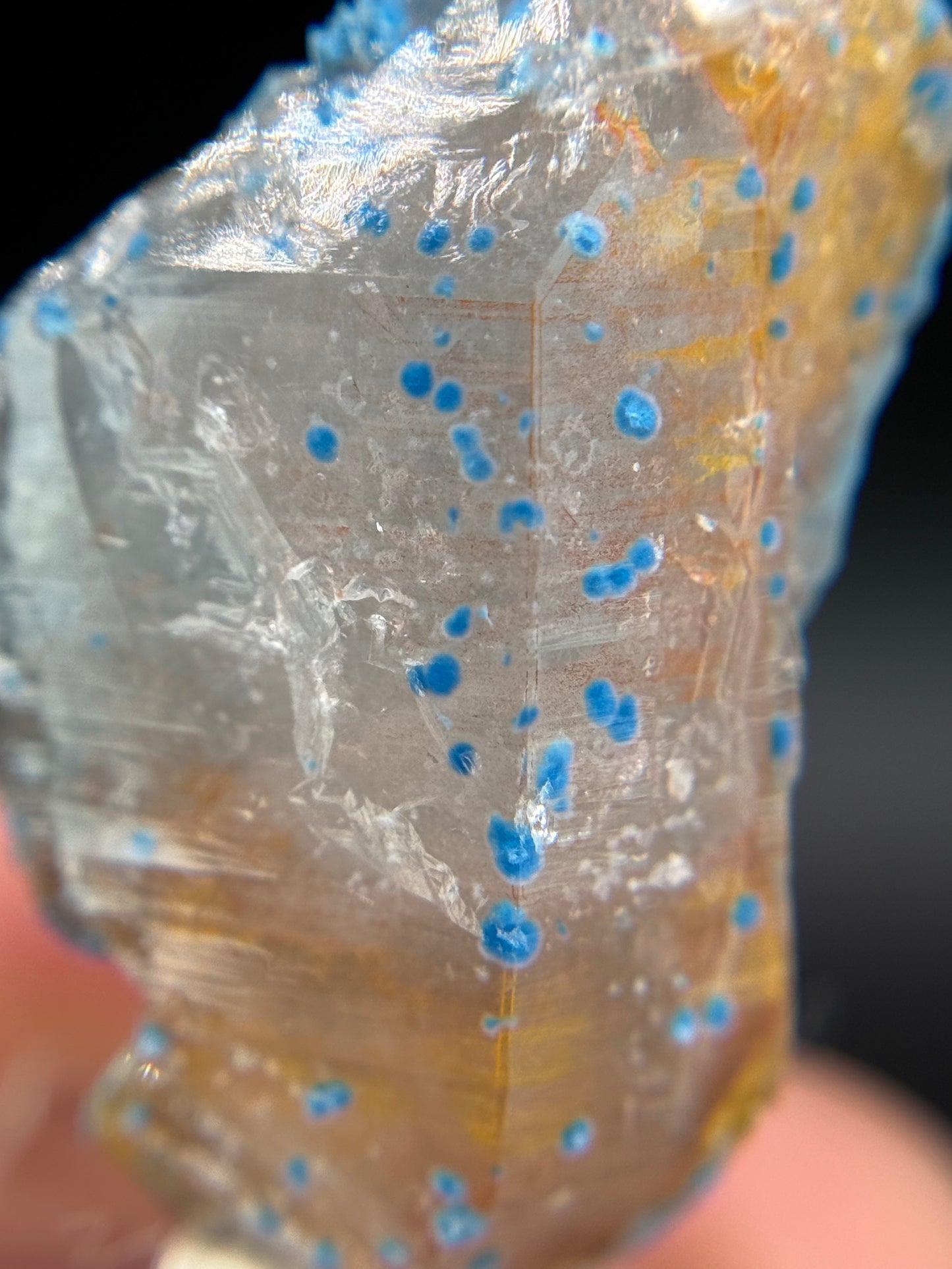 Shattuckite in Quartz, Kunene Region, Namibia