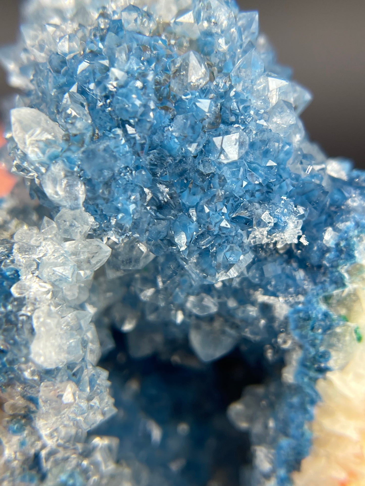 Shattuckite in Quartz, Kunene Region, Namibia