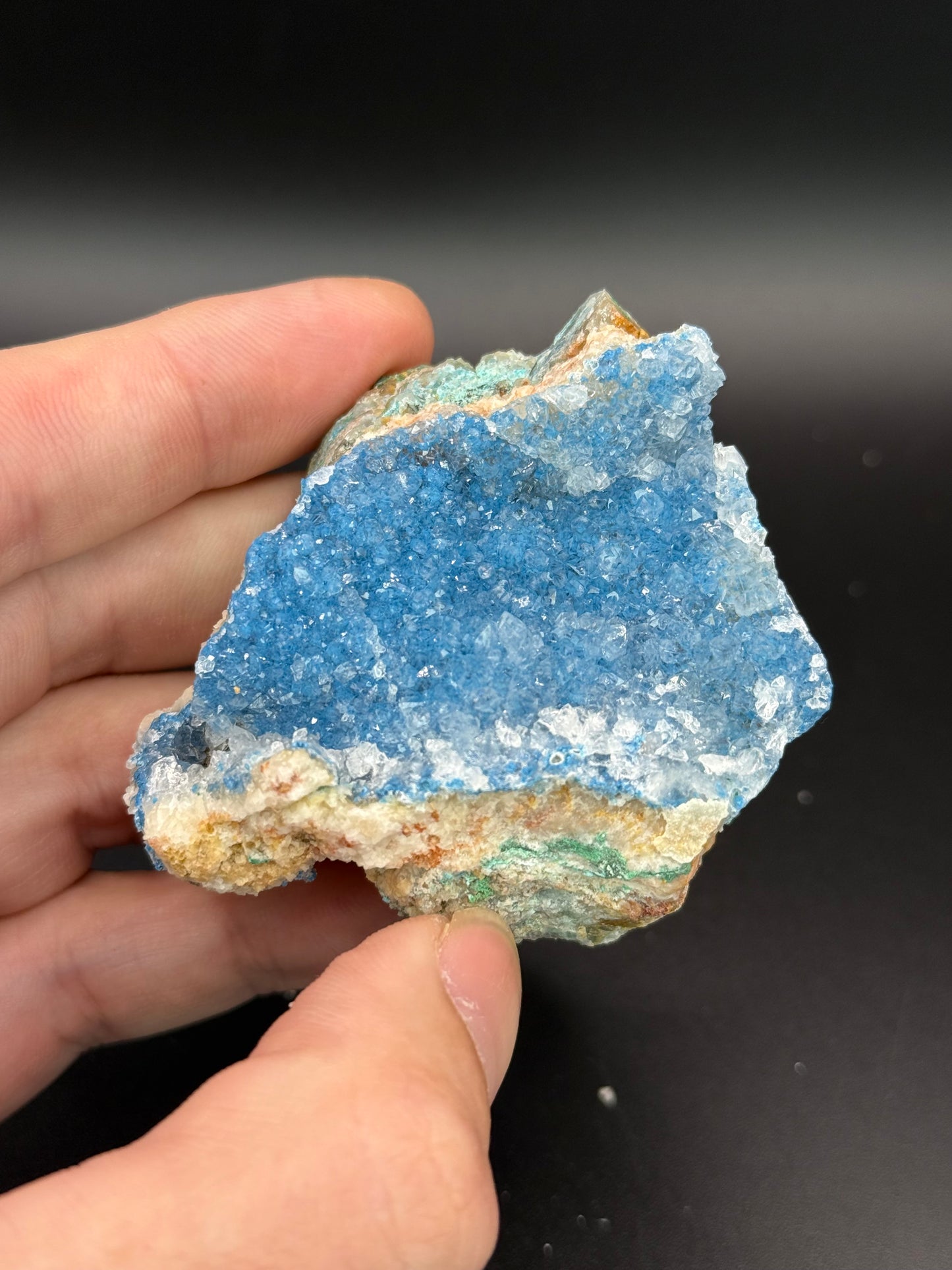 Shattuckite and Quartz, Kunene Region, Namibia