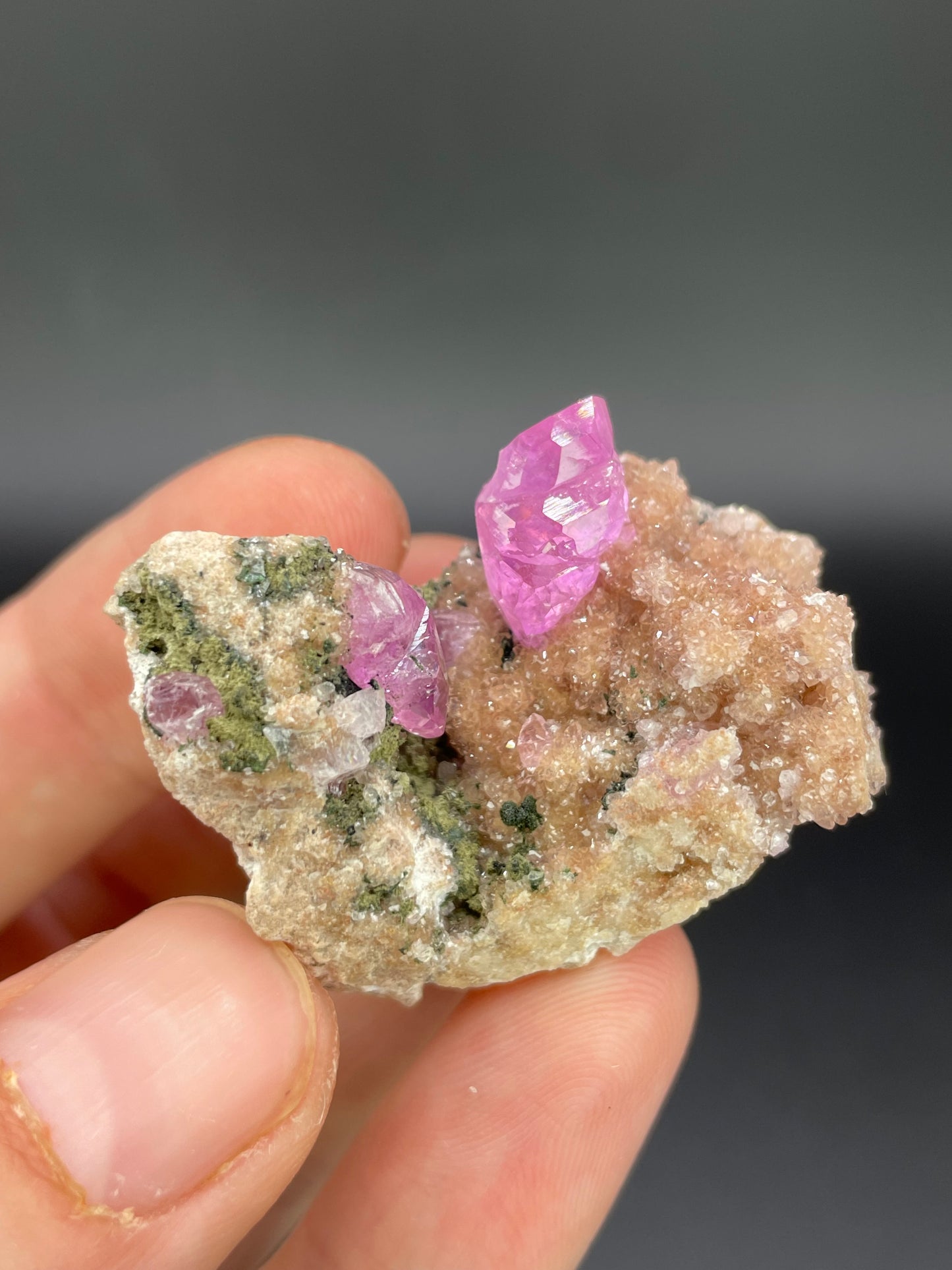 Cobaltoan Calcite with Kolwezite, Kolwezi Mining District, Lualaba Province, Republic of Congo