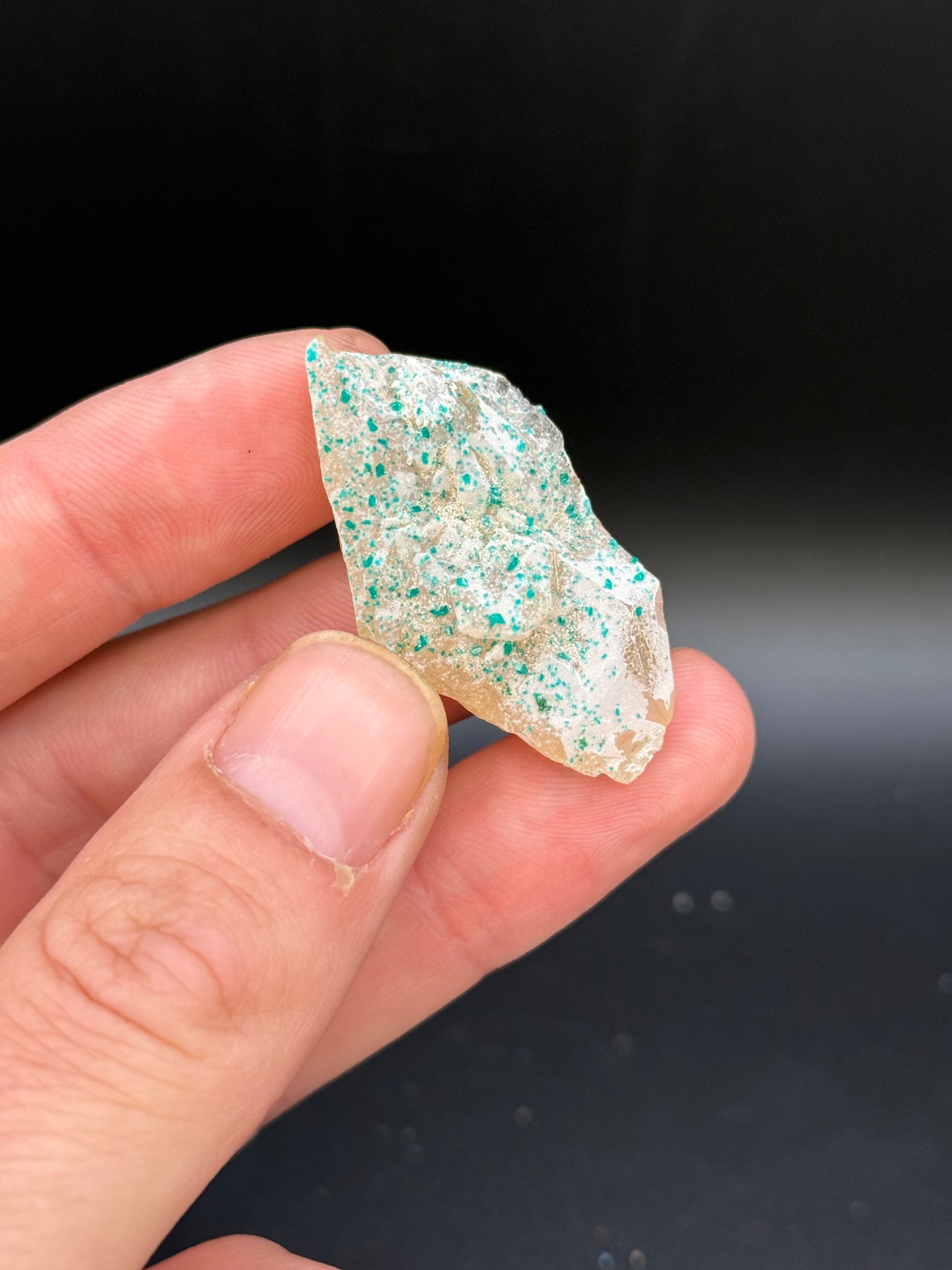 Dioptase and Quartz, Kunene Region, Namibia