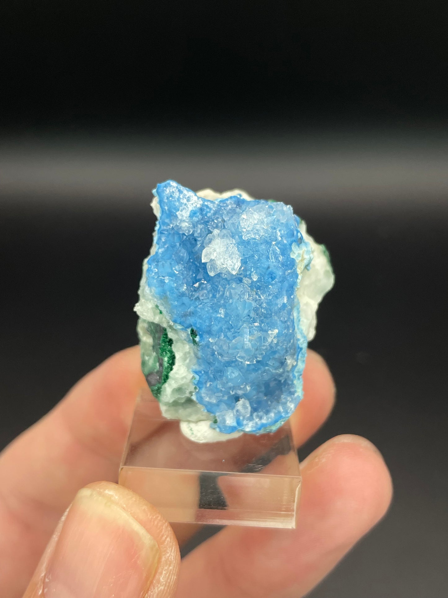 Shattuckite in Quartz, Kunene Region, Namibia
