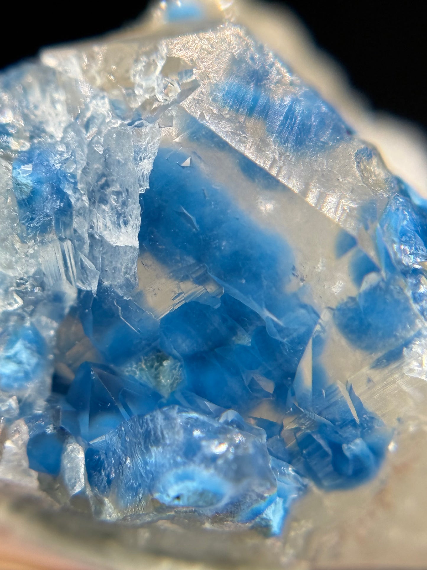 Shattuckite in Quartz, Kunene Region, Namibia