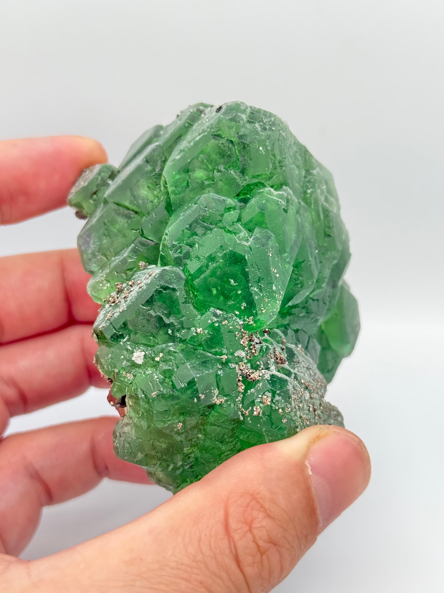 Fluorite, Milpo mine, Atacocha, Pasco Prov., Peru