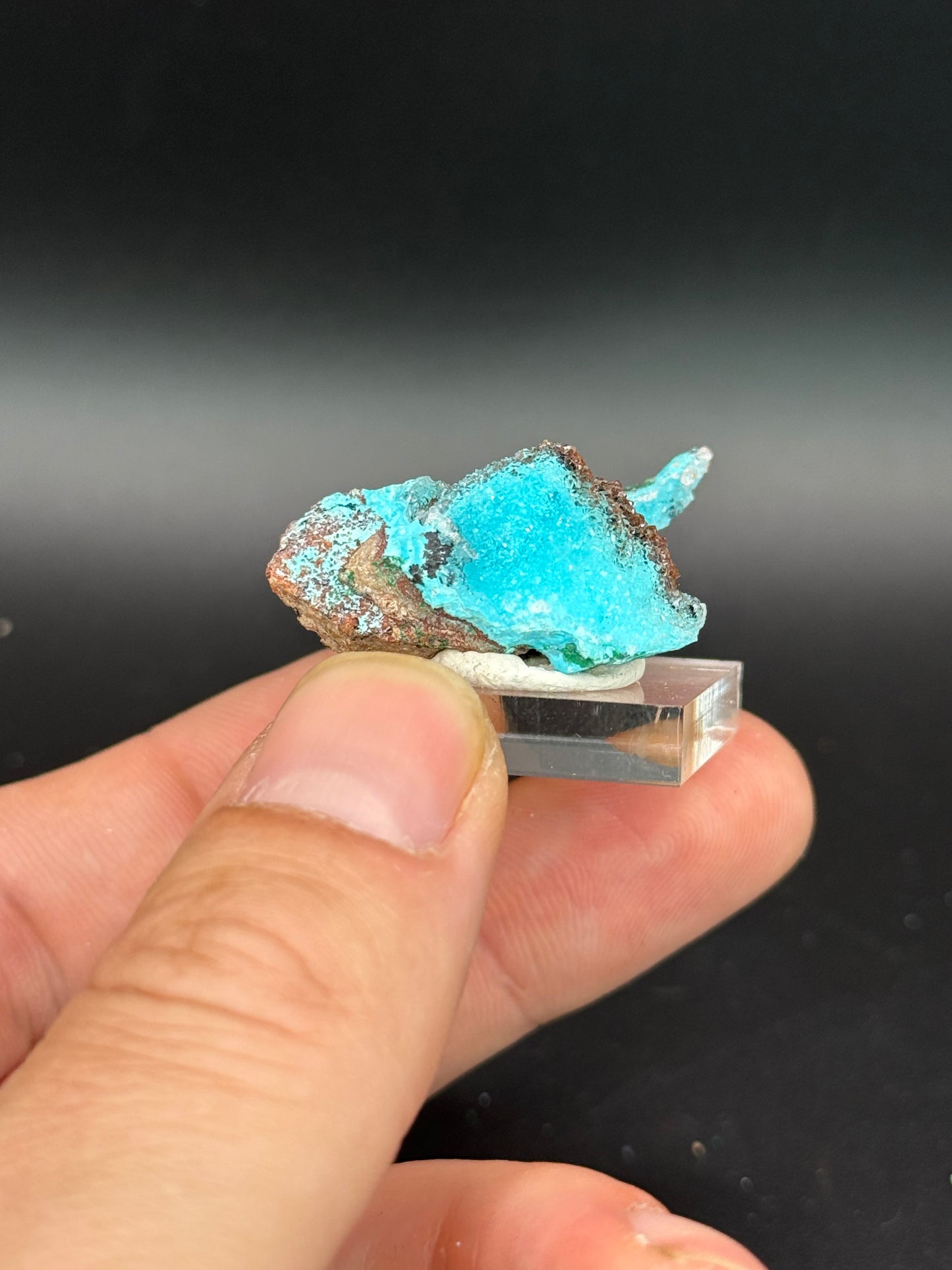 Quartz and Malachite on Chrysocolla Pseudomorph after Baryte, Lupoto Mine, Kakumba, Kipushi Territory, Haut-Katanga, DR Congo