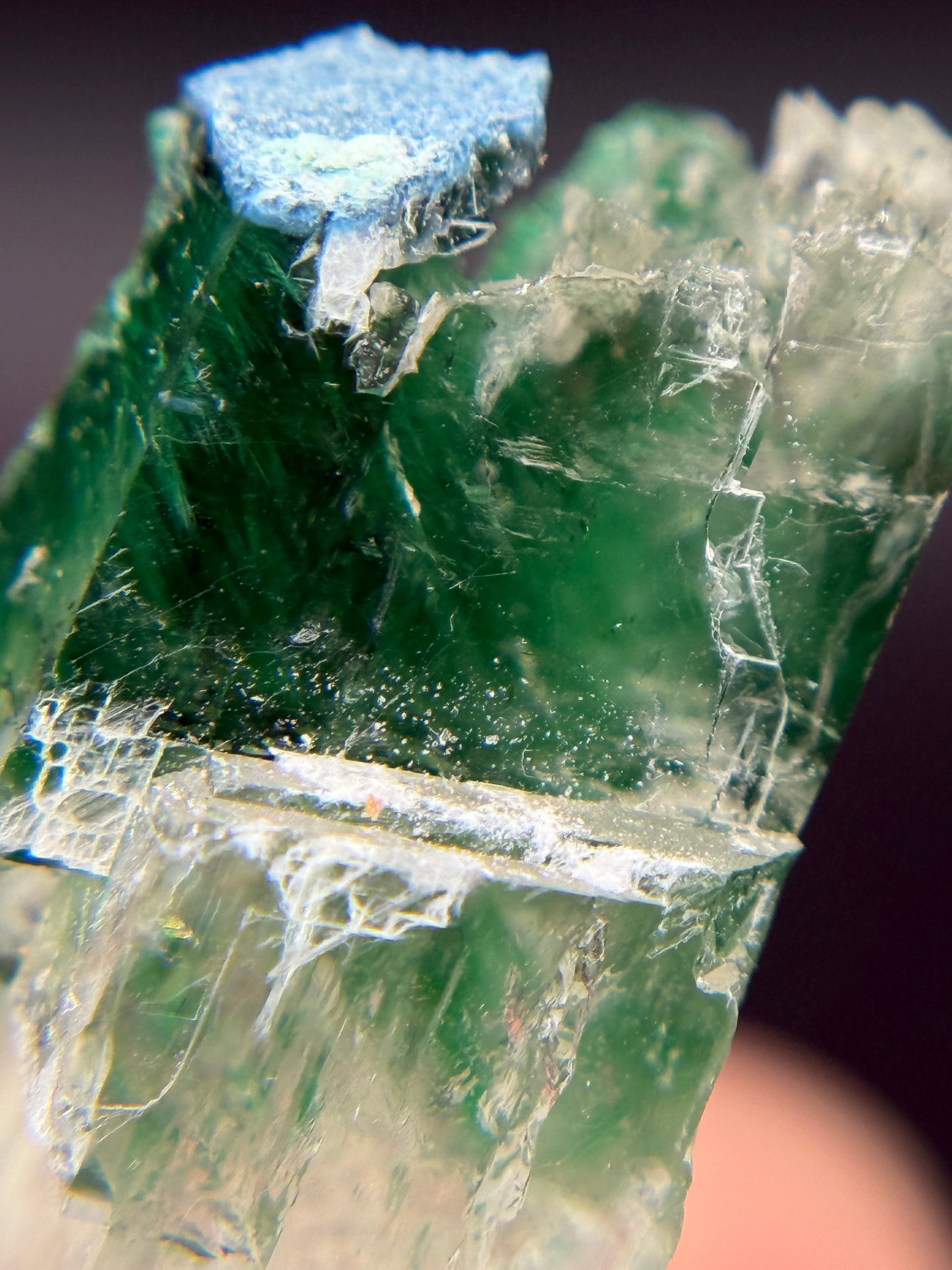 Malachite, Shattuckite and Calcite, Kunene Region, Namibia