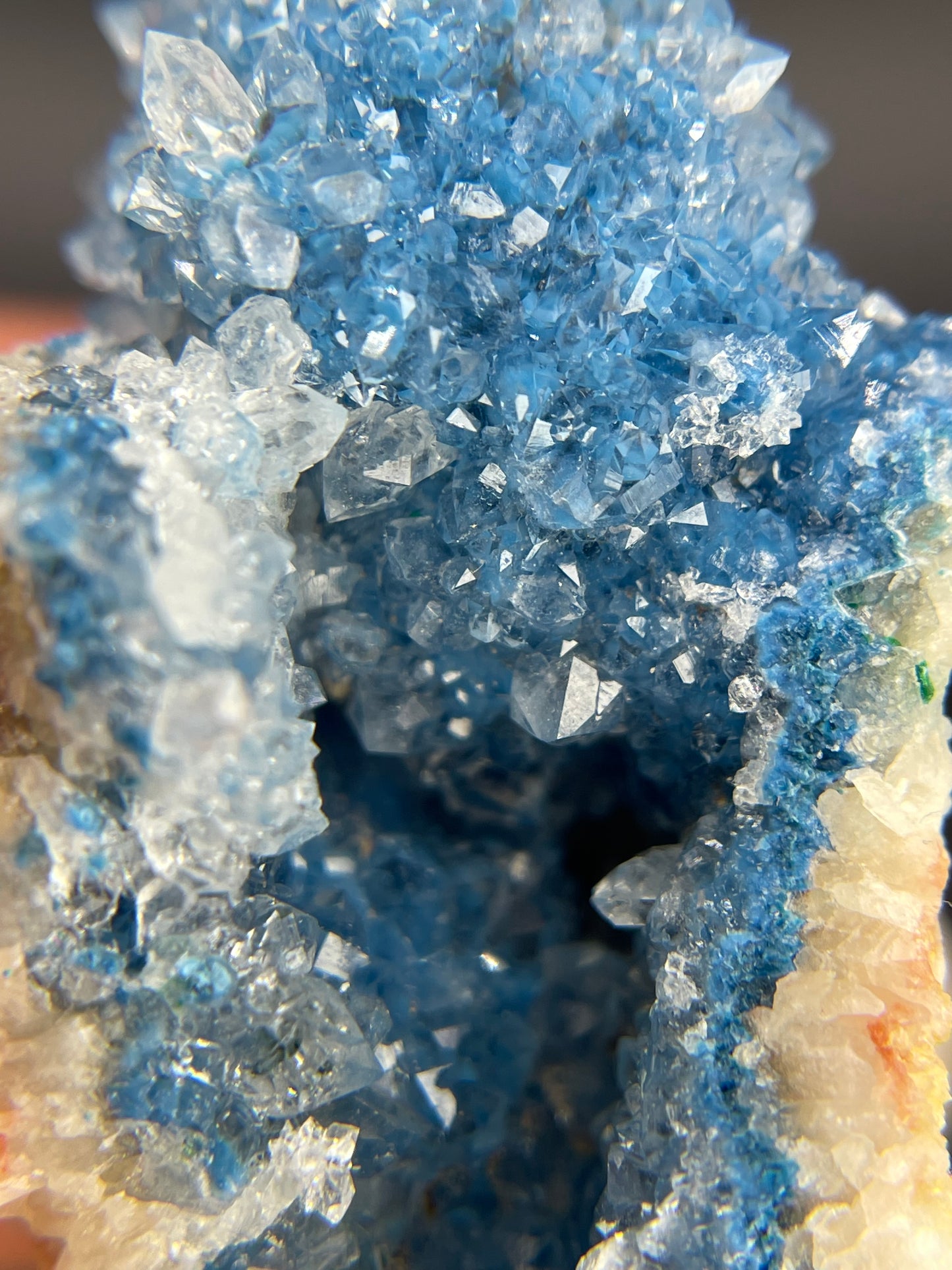 Shattuckite in Quartz, Kunene Region, Namibia