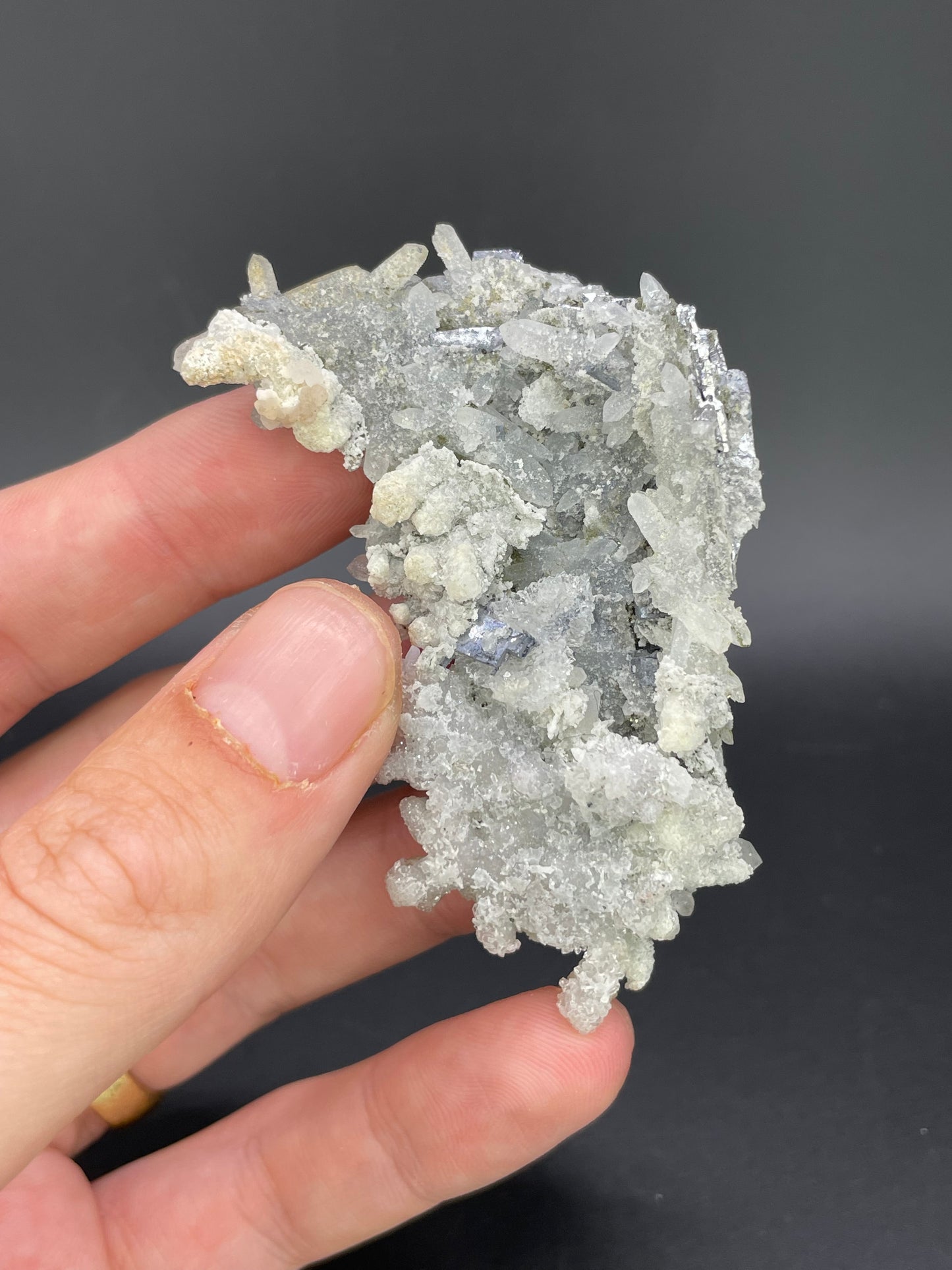 Galena with Quartz, Droujba Mine, Laki, Plovdiv Province, Bulgaria