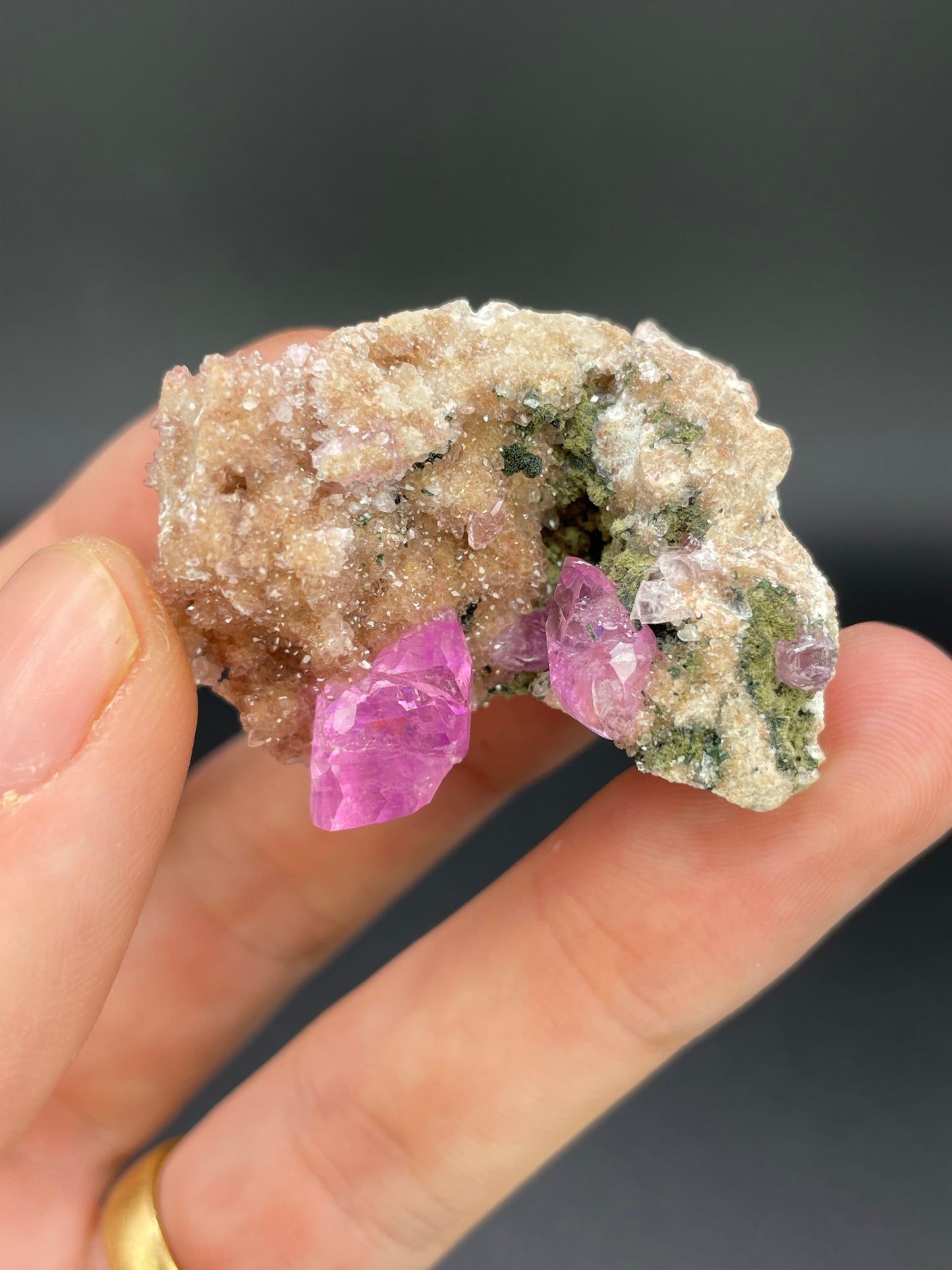 Cobaltoan Calcite with Kolwezite, Kolwezi Mining District, Lualaba Province, Republic of Congo