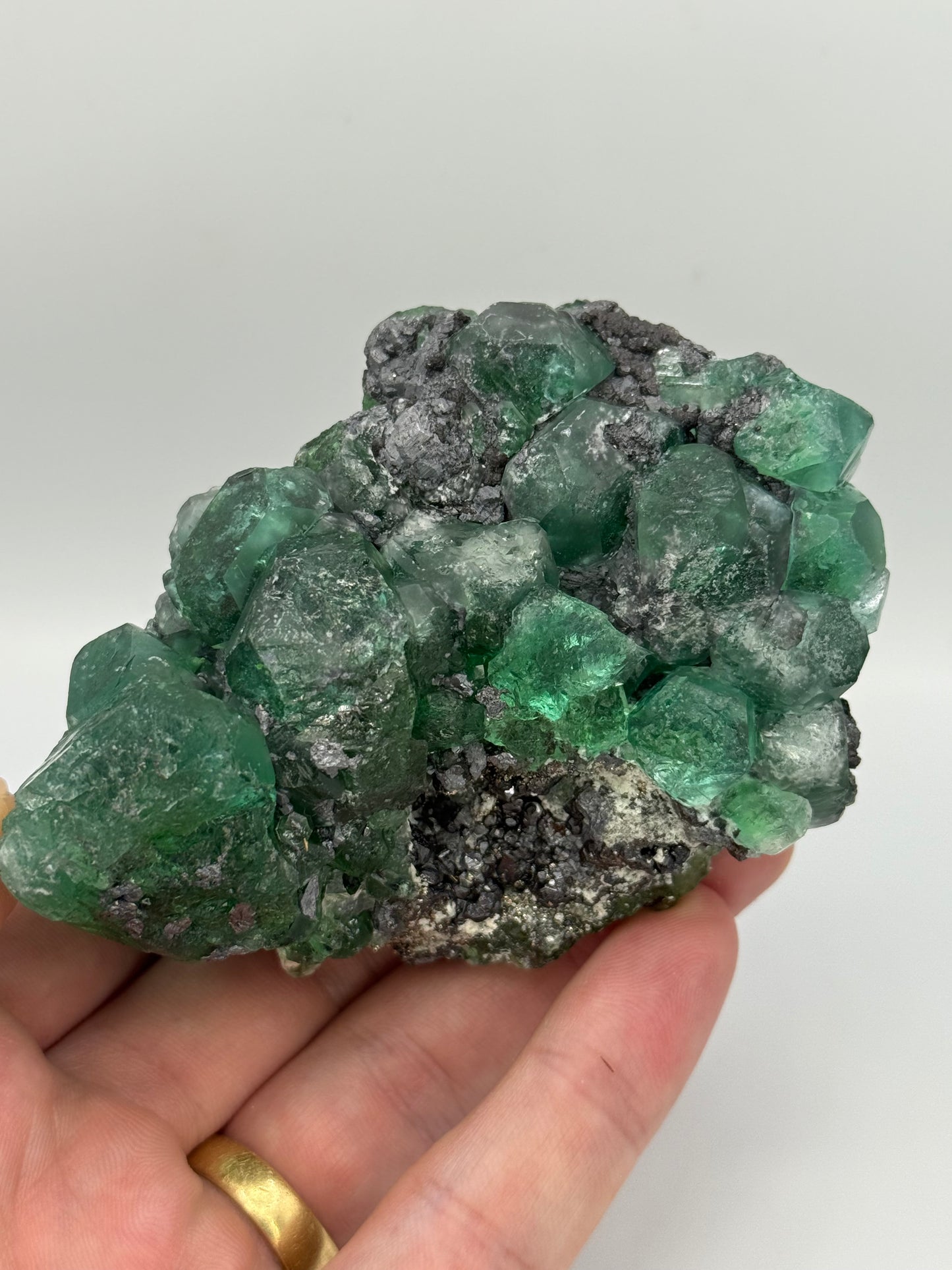 Fluorite, Milpo mine, Atacocha, Pasco Prov., Peru