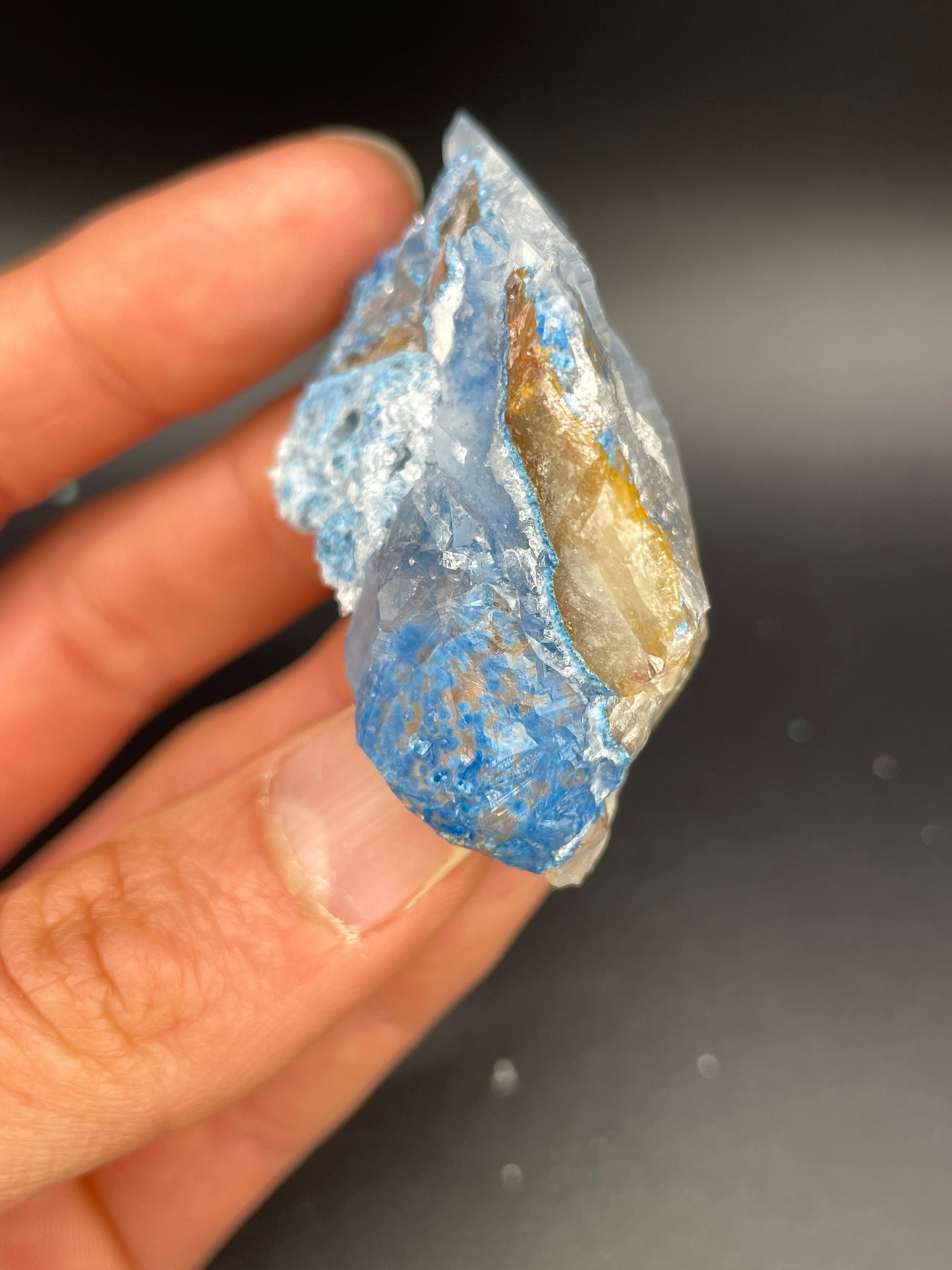 Shattuckite in Quartz, Kunene Region, Namibia