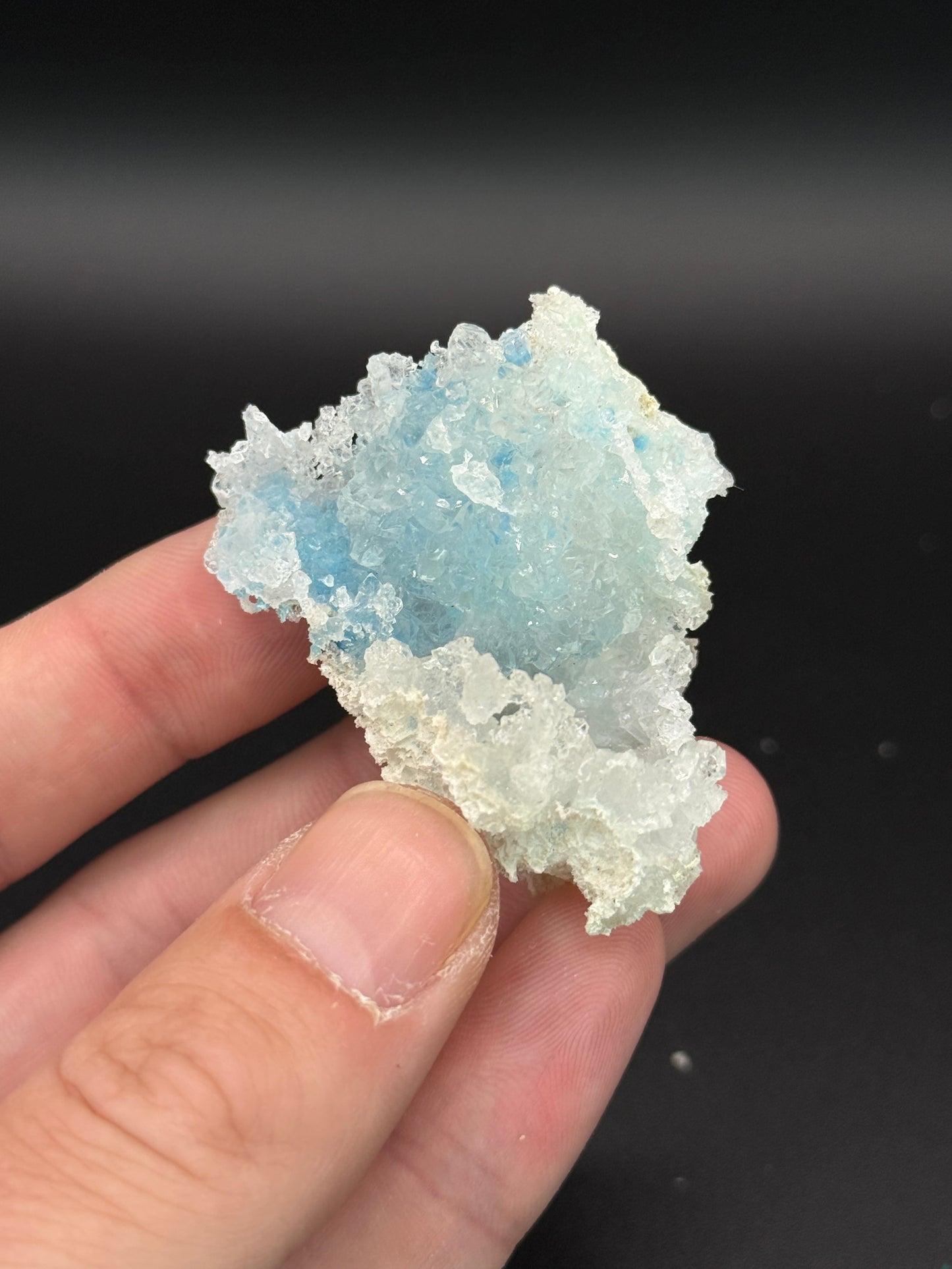 Shattuckite in Quartz, Kunene Region, Namibia