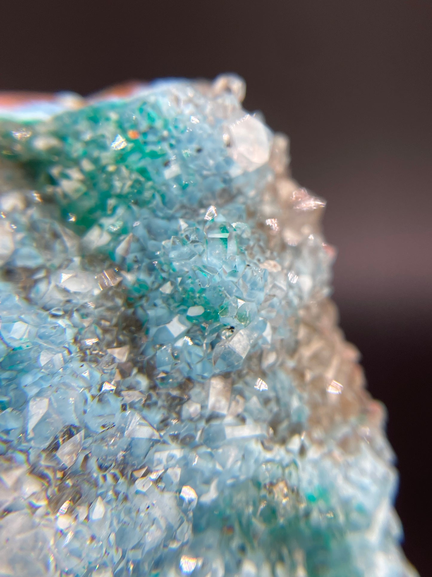 Plancheite and Dioptase in Quartz, Sanda Hills, Mindouli, Republic of Congo